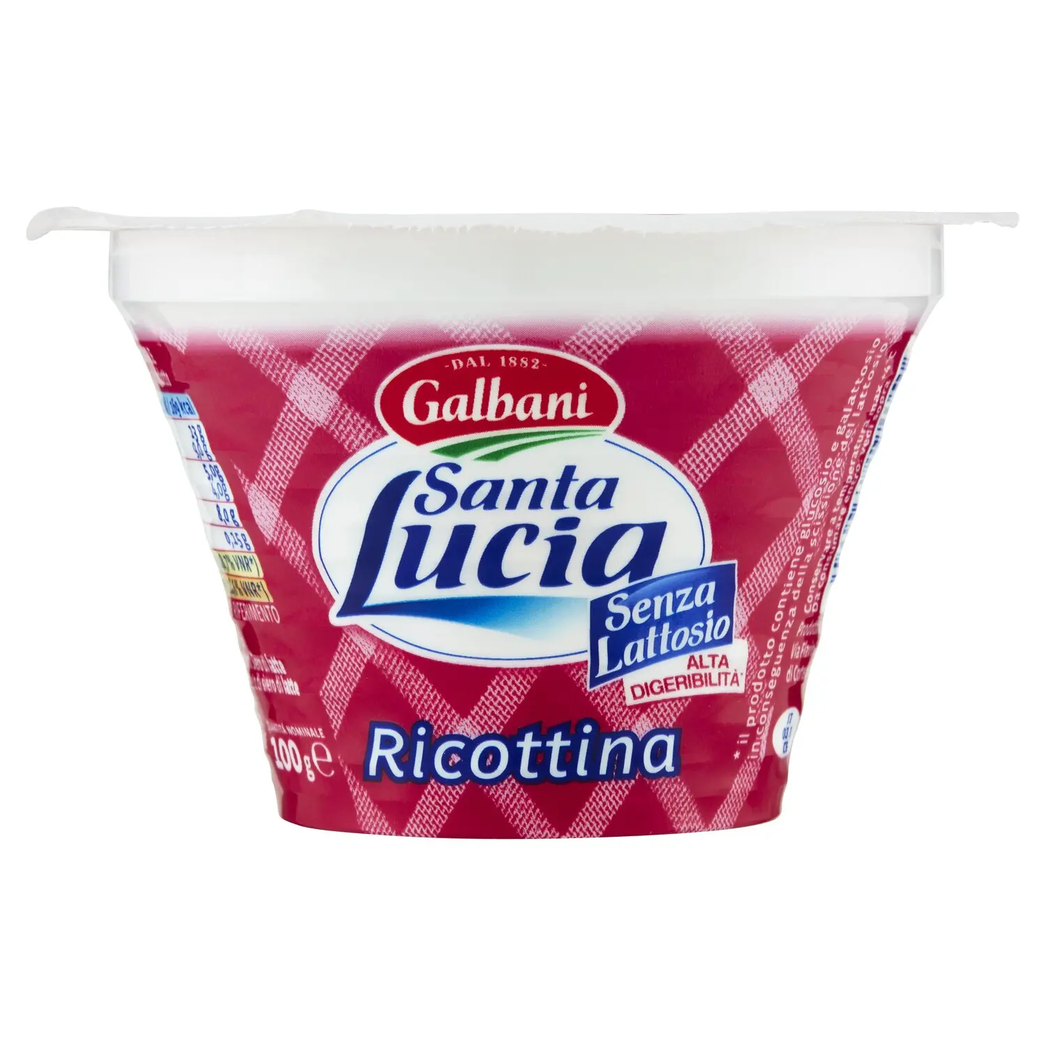 Galbani Santa Lucia Senza Lattosio Ricottina 100 g