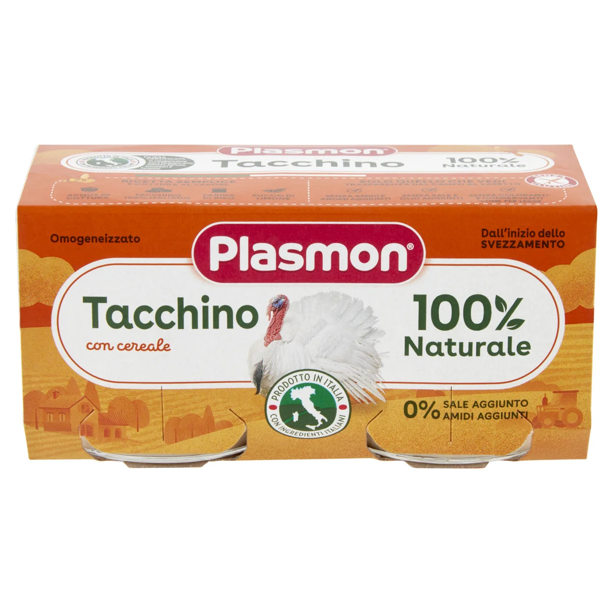 Omogeneizzati Mellin omogeneizzato tacchino 4x80 g