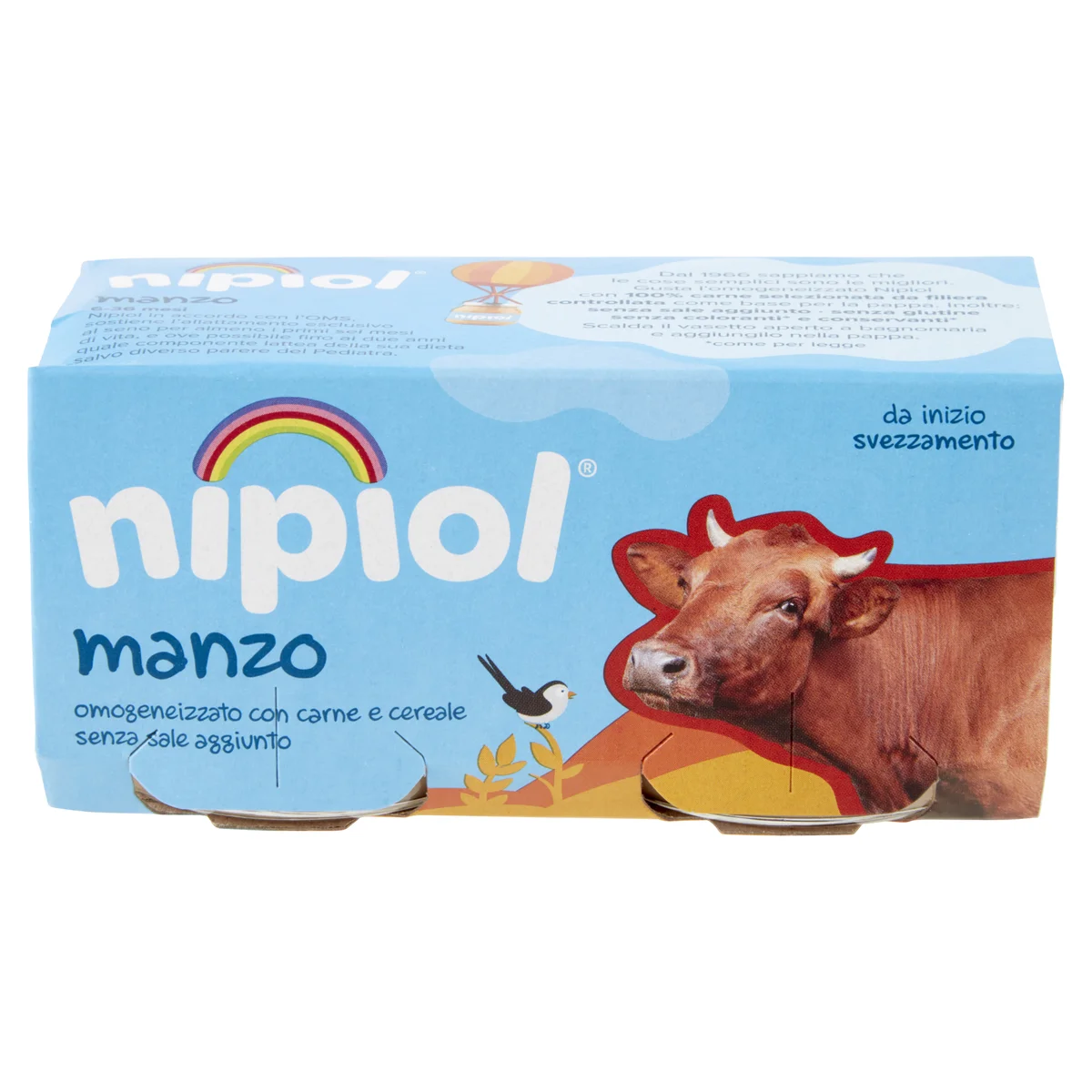 Omogeneizzato Nipiol 2x80g vitello - D'Ambros Ipermercato