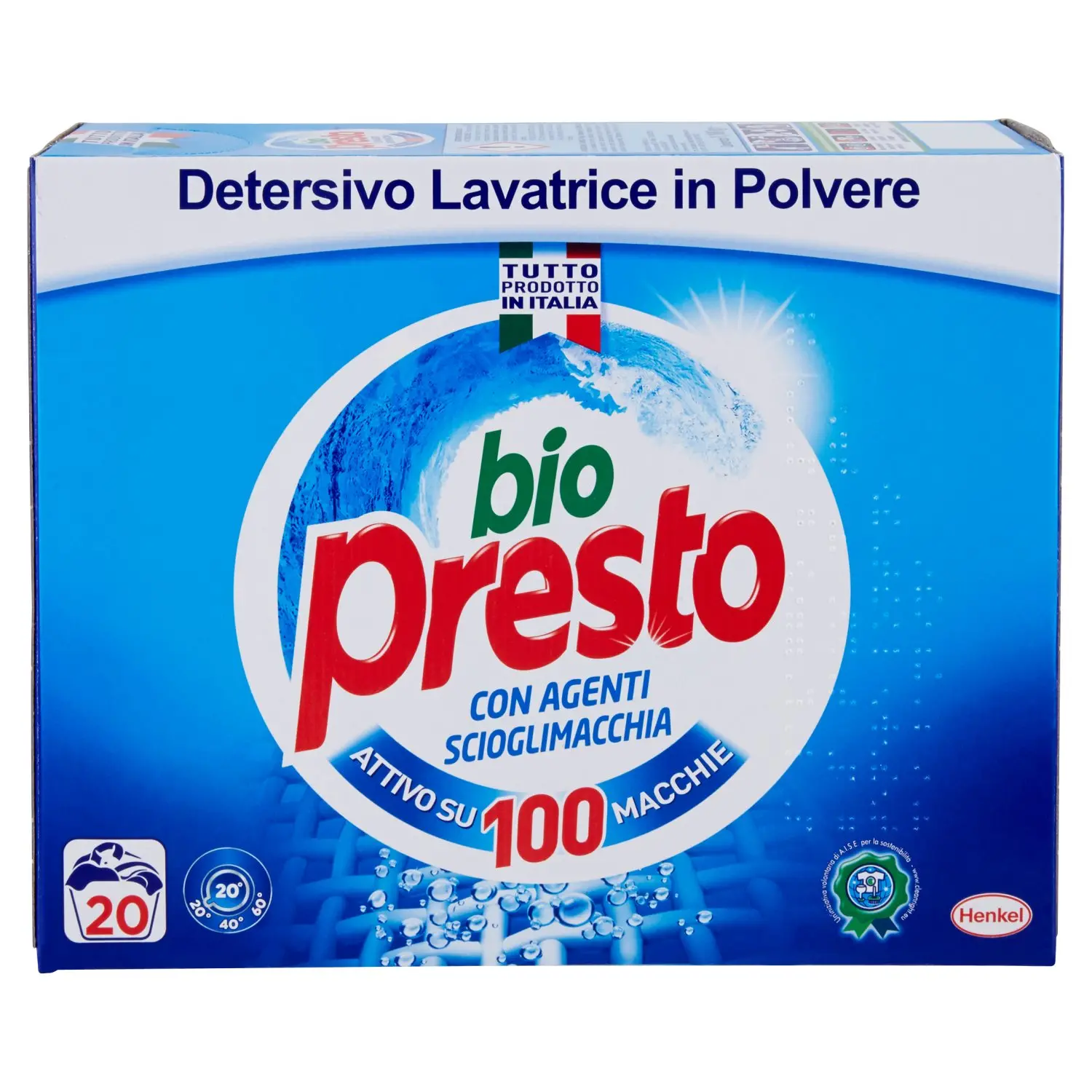 BIO PRESTO Detersivo Lavatrice in Polvere 1,100 kg
