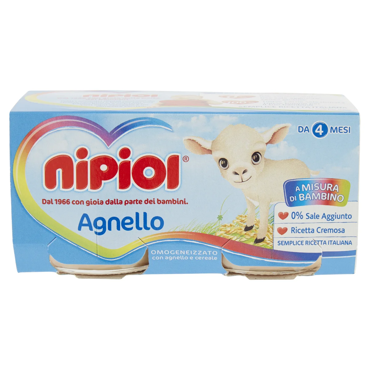 Omogeneizzati Mellin omogeneizzato agnello 4 pezzi x 80 g