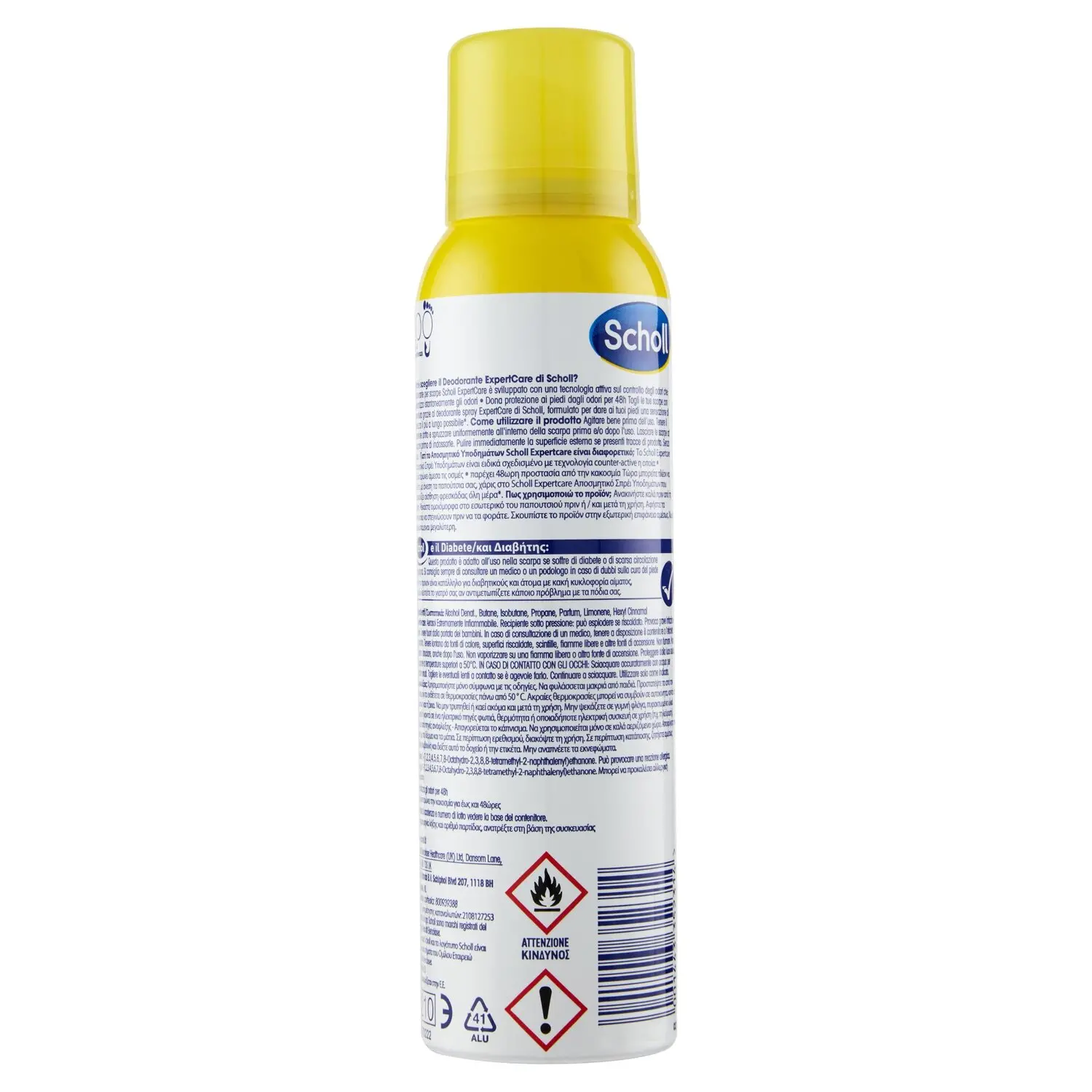 SCHOLL - Fresch Step - Deodorante Spray Per Scarpe 150 Ml