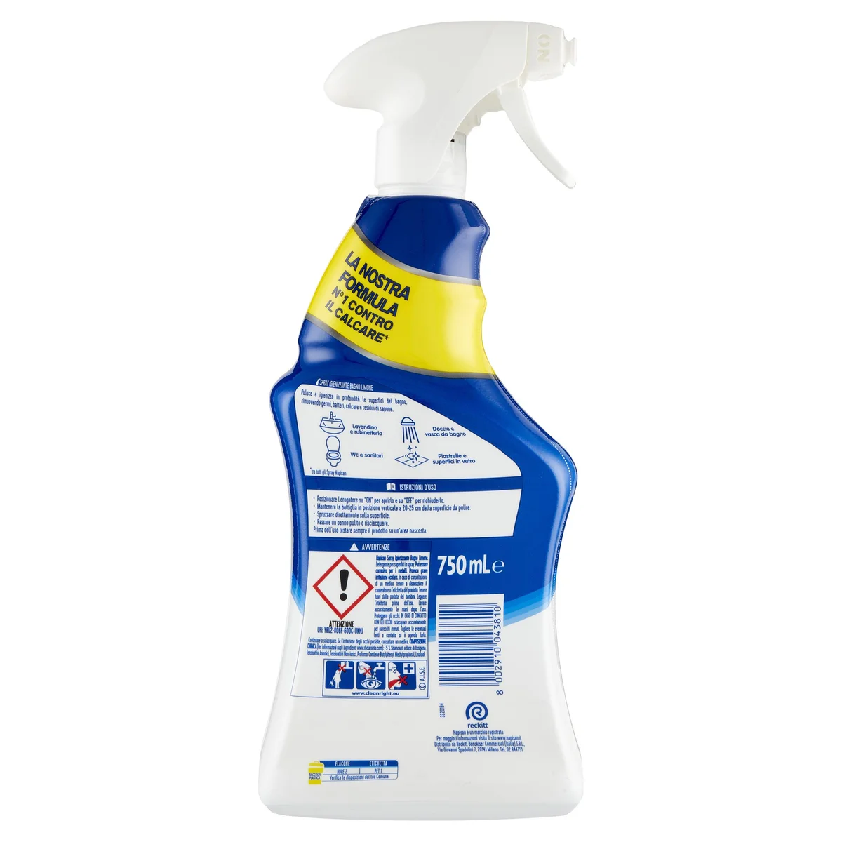 Napisan Extra Protection Spray Igienizzante Bagno Limone e Menta