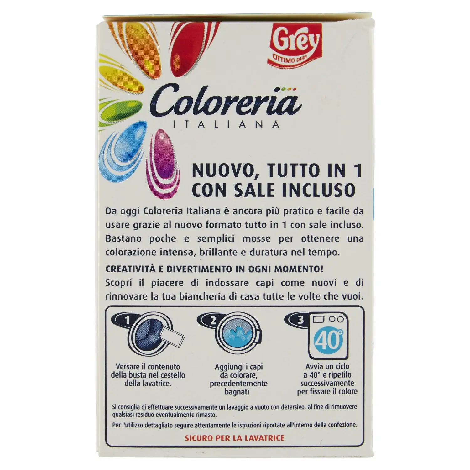Coloreria Italiana colorante per tessuti Grigio Antico 350 gr