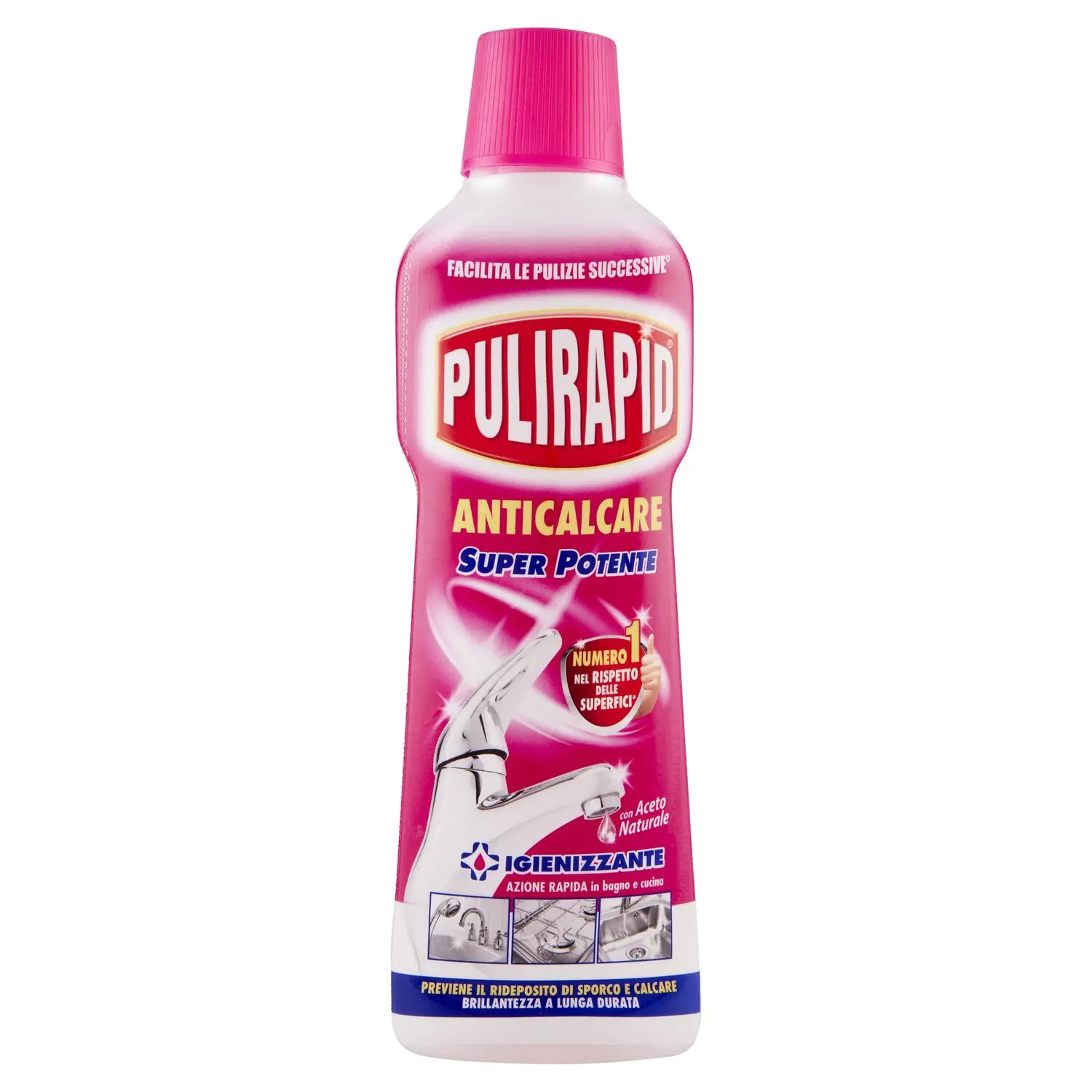 Pulirapid Anticalcare con Aceto Naturale 500 ml