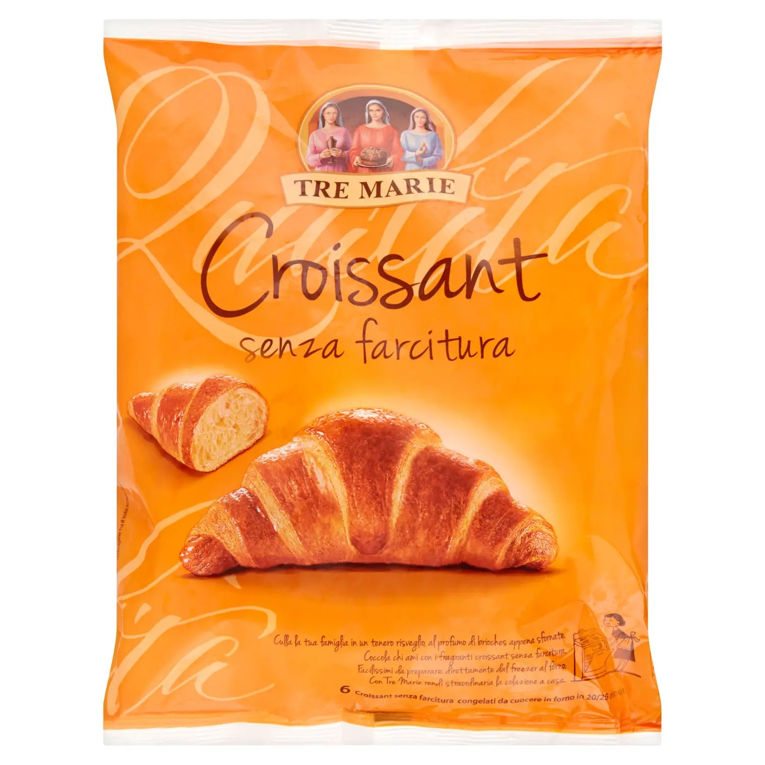 Tre Marie Croissant senza farcitura 6 x 60 g