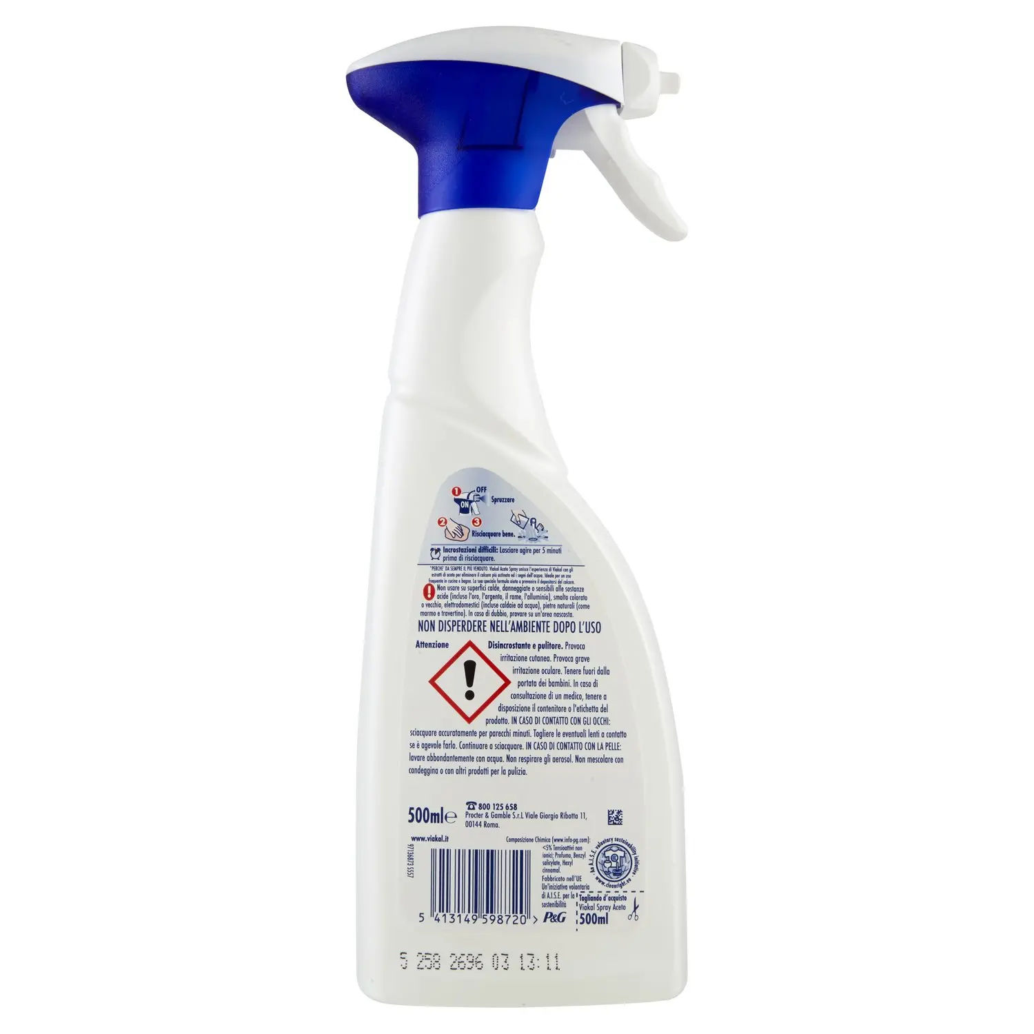 Viakal Aceto Anticalcare Spray 500 ml