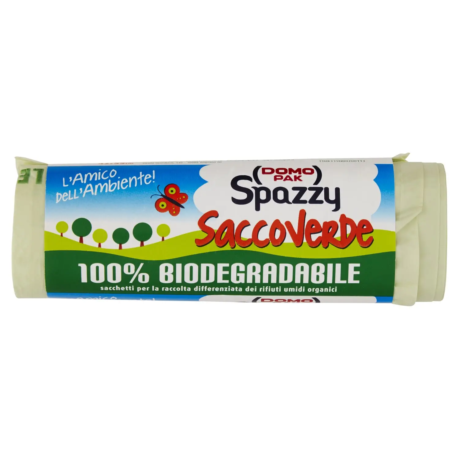 Domopak Spazzy SaccoVerde 100% Biodegradabile (20 litri - 20 sacchi  nettezza)