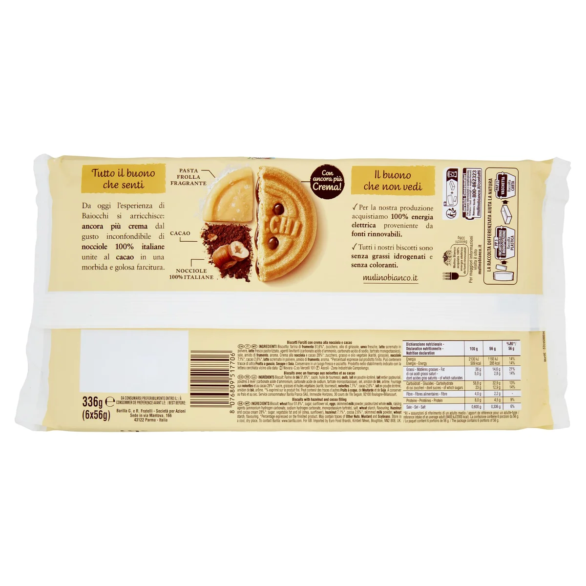 Baiocchi Mulino Bianco 336g – Made In Eatalia