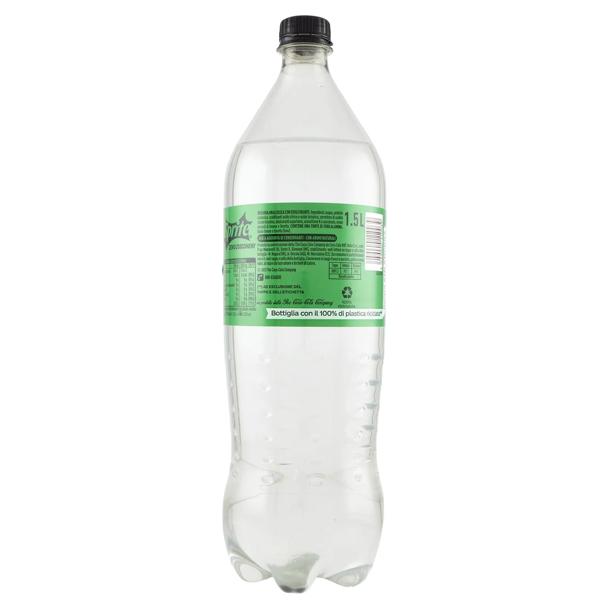 Sprite Zero Gazzosa gusto limone zero calorie bottiglia da 1,5L