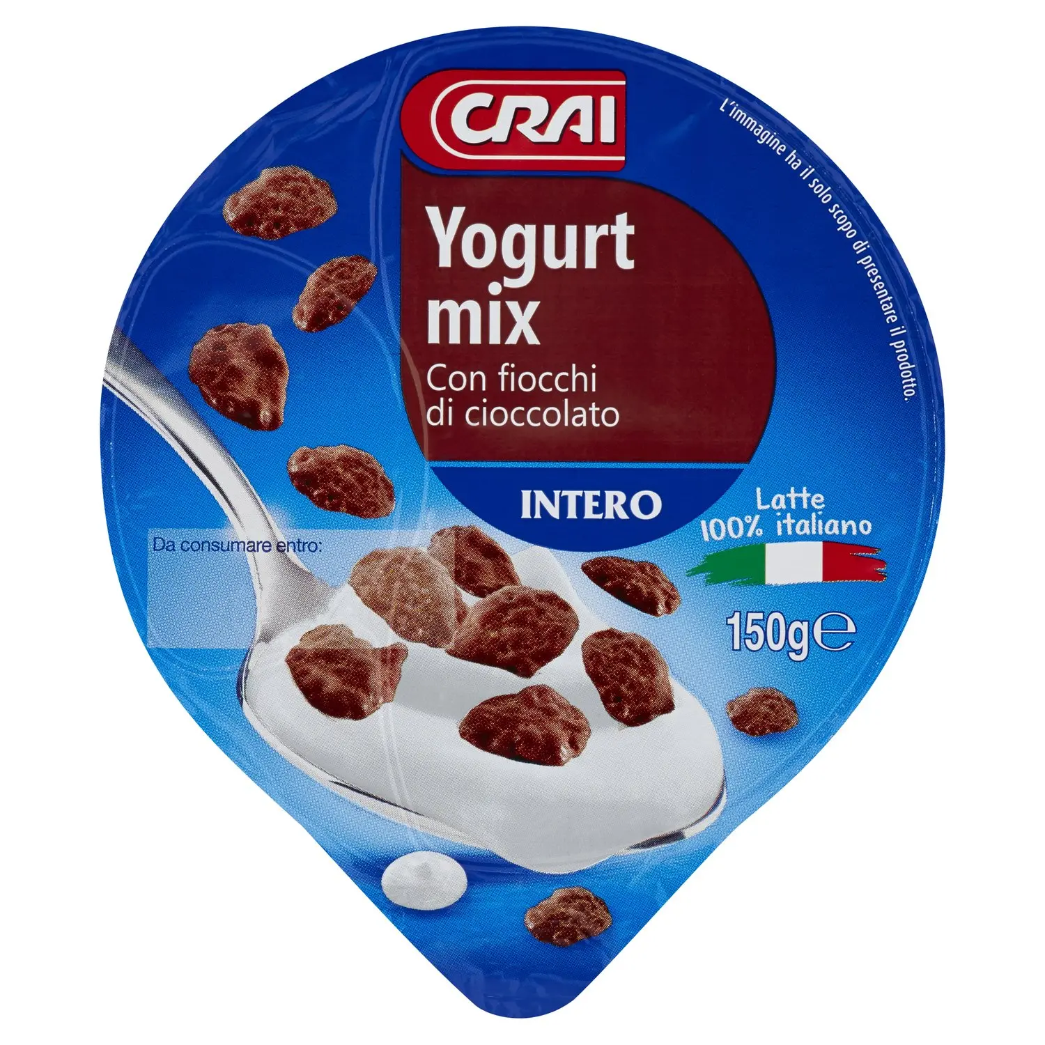 Crai Yogurt mix Con fiocchi di cioccolato Intero 150 g