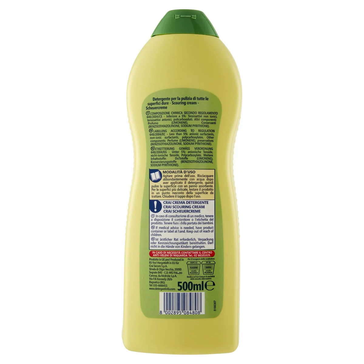 Crai Crema detergente Al Limone 500 ml