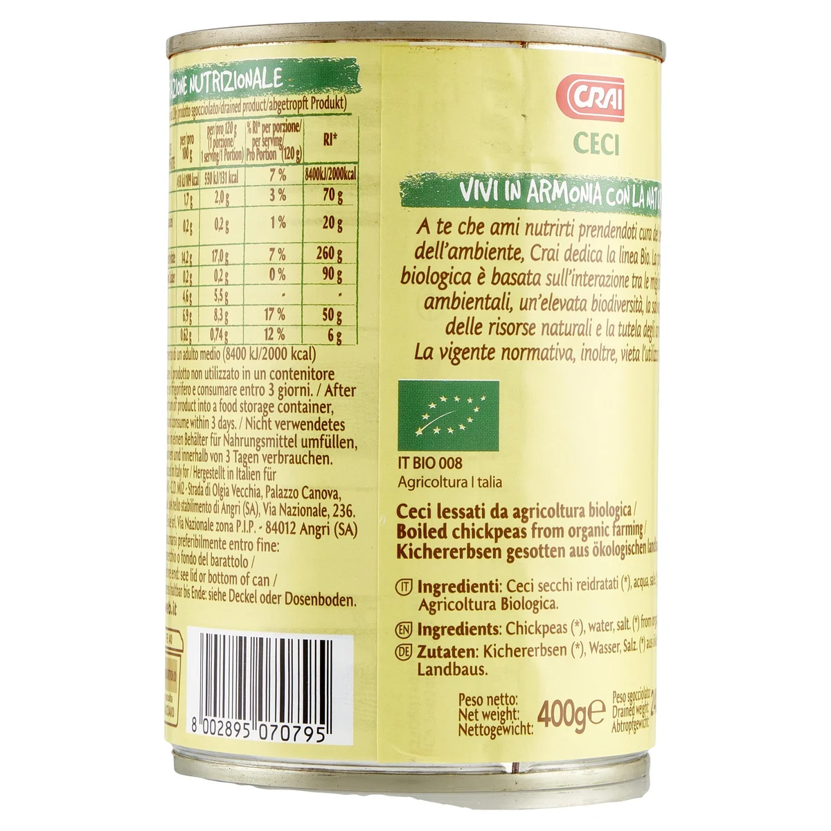 Crai Bio Ceci 400 g