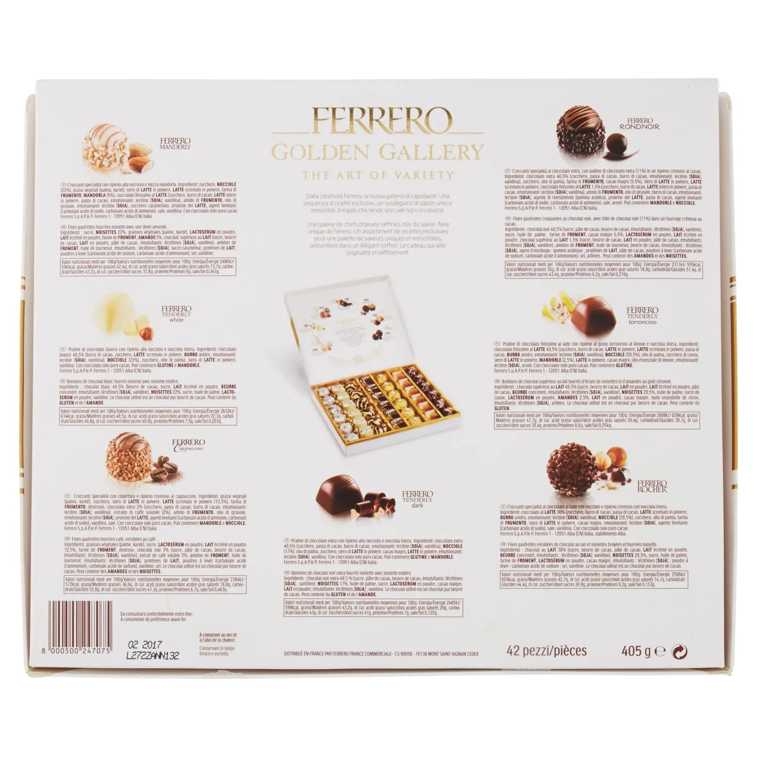 Ferrero Golden Gallery 42 pezzi 405 g