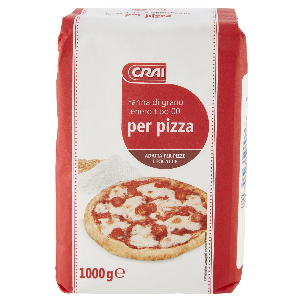 Crai Farina di grano tenero tipo 00 per pizza 1000 g