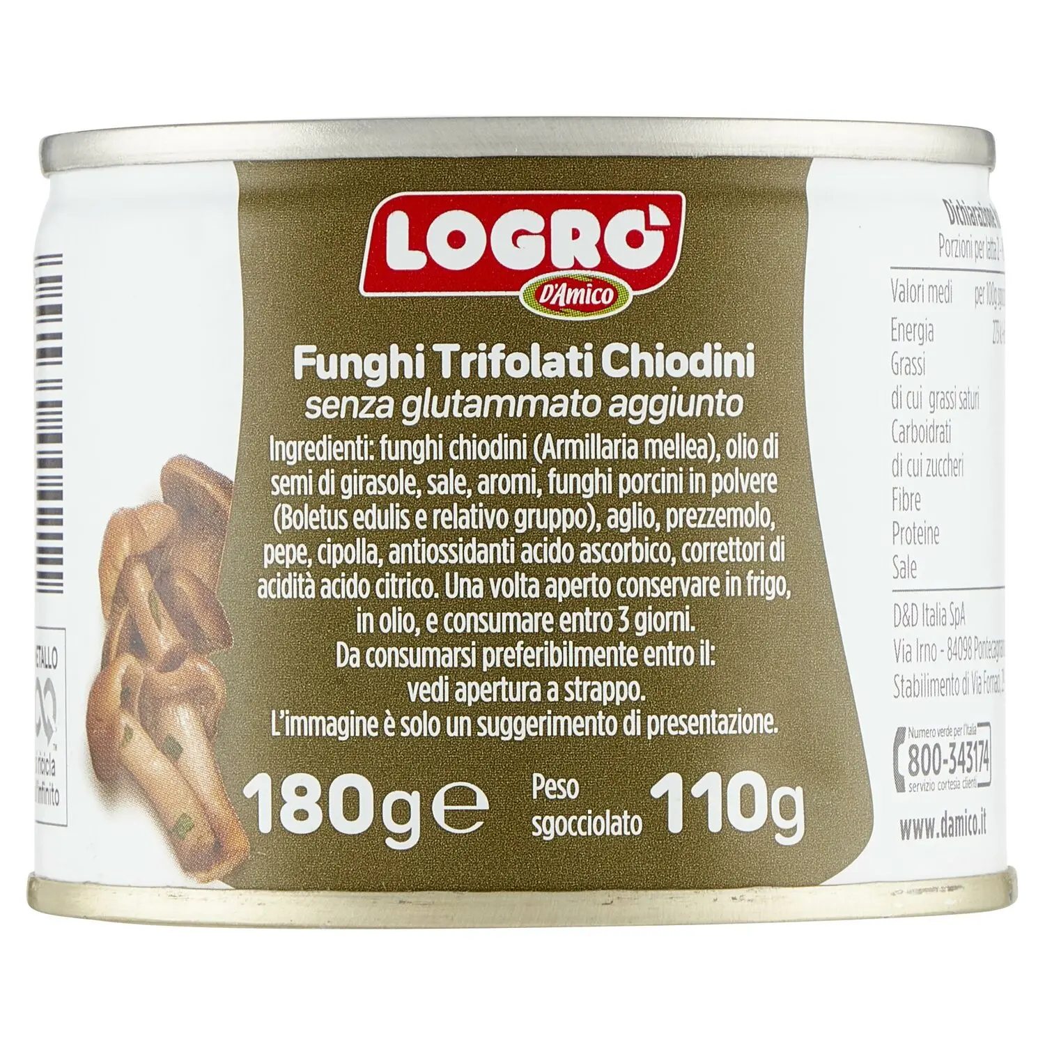 Logrò I trifolati Funghi chiodini 180 g