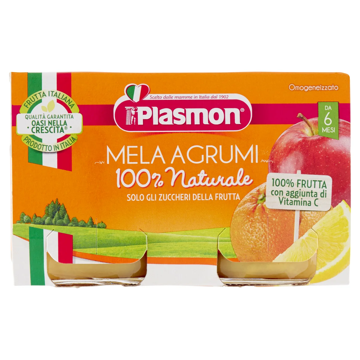 Plasmon Mele e Agrumi Omogeneizzato 2 x 104 g