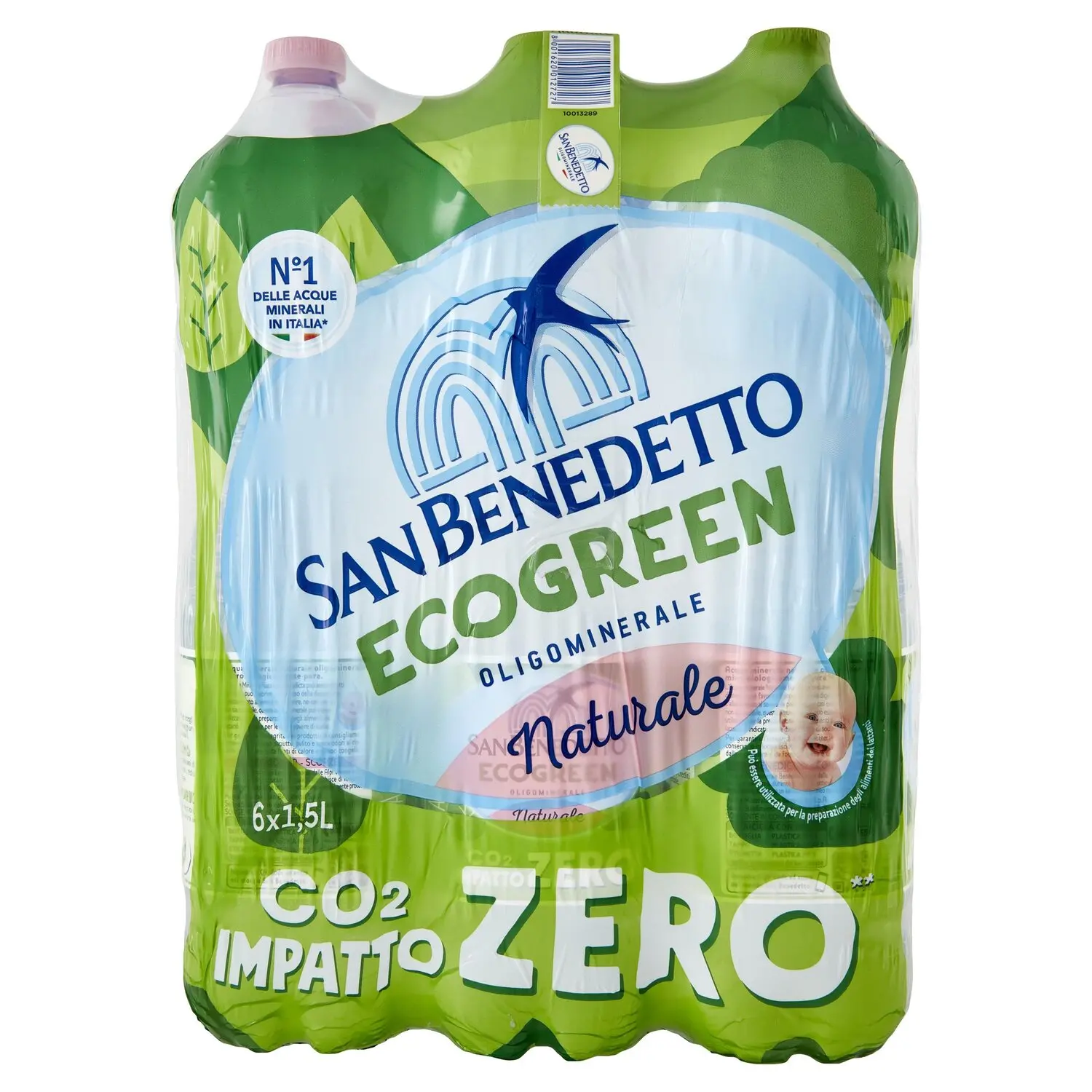 Acqua Minerale San Benedetto Ecogreen naturale 6 x 1,5L
