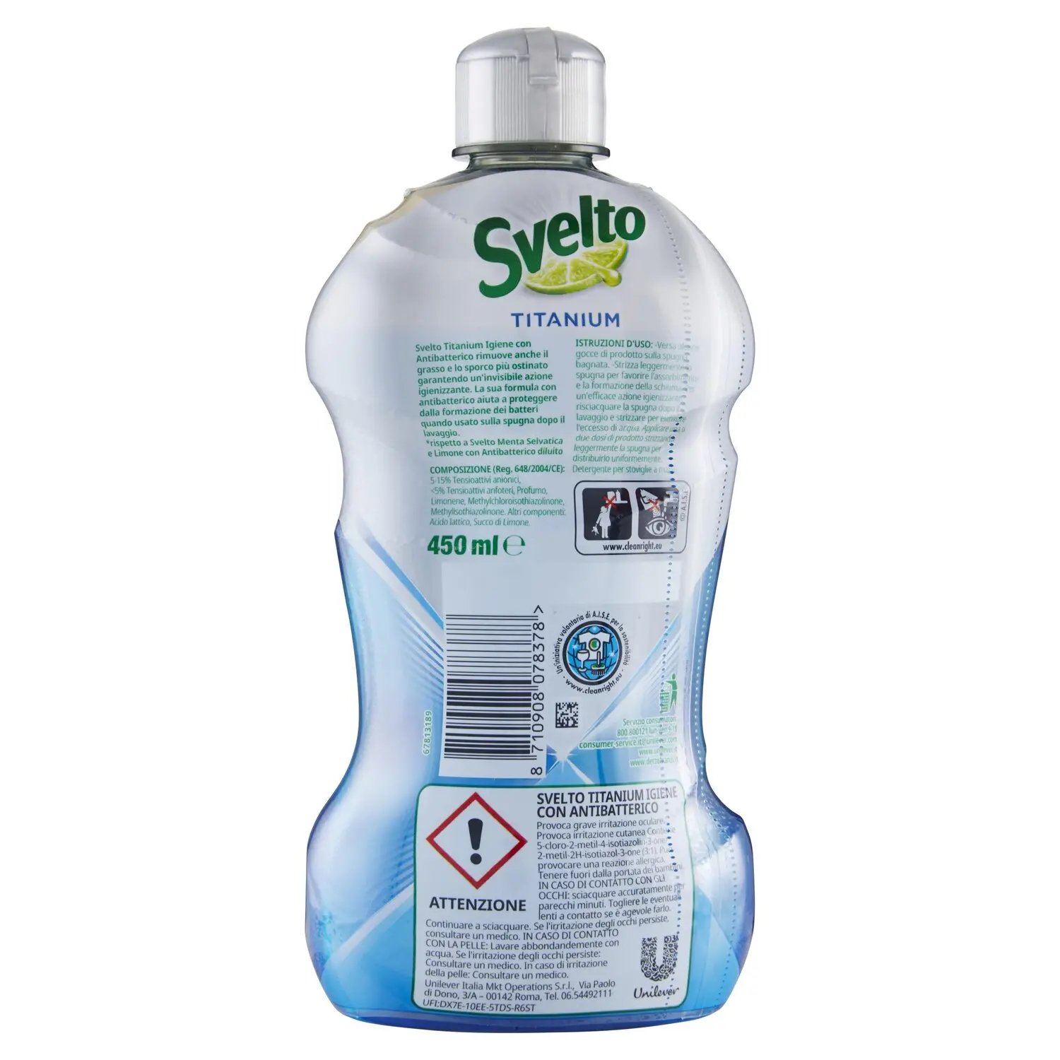 SVELTO PROFESSIONAL detergente manuale per piatti al Limone 2 Litri - 6pz
