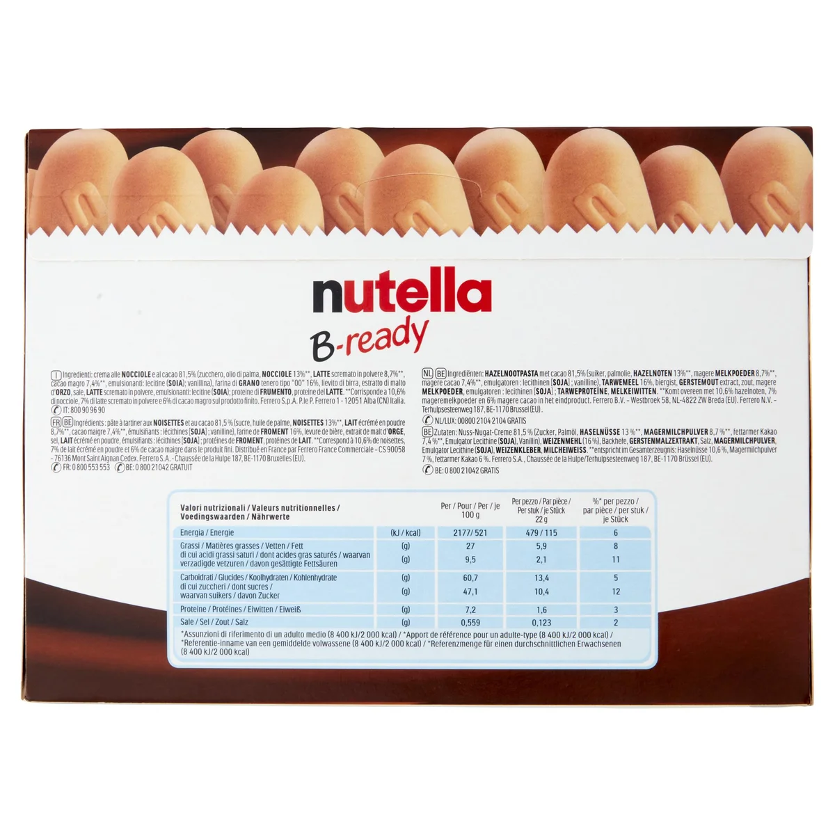 nutella B-ready 10 x 22 g