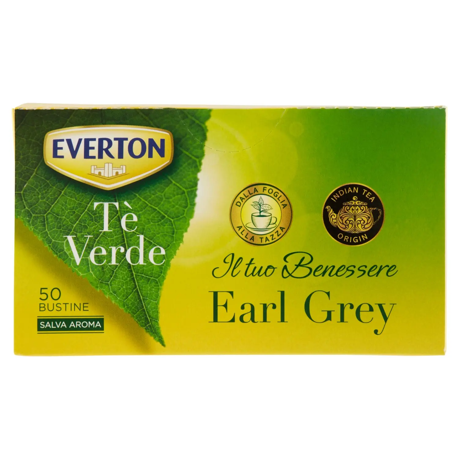 Everton Tè Verde Earl Grey 50 x 1,7 g