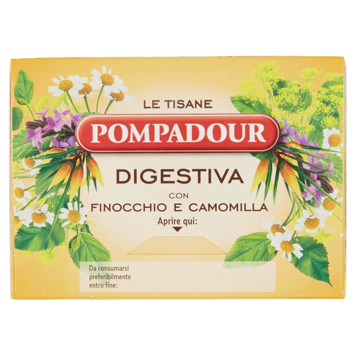 Pompadour Le Tisane Digestiva con Finocchio e Camomilla 15 x 2 g