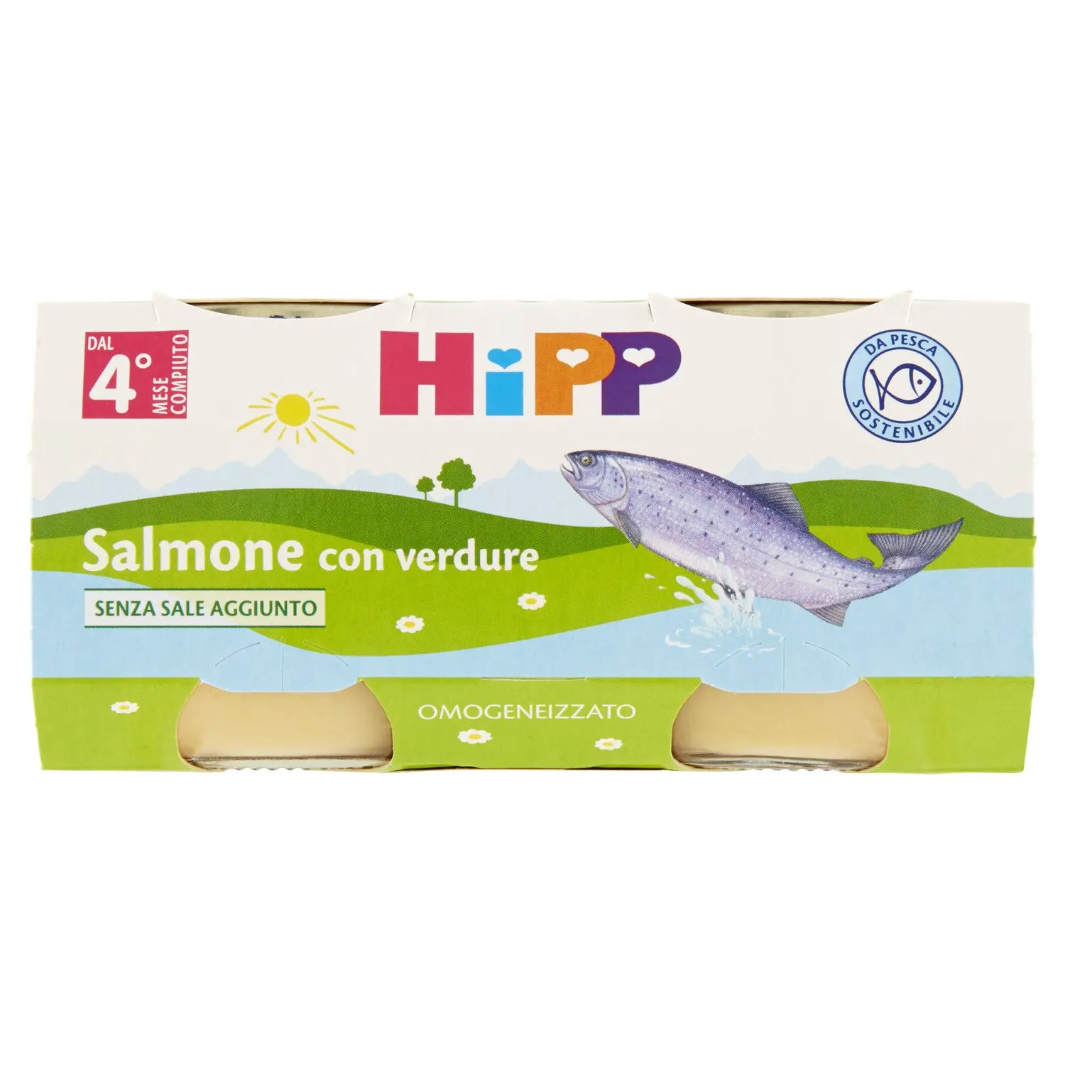 Omogeneizzato pesce Salmone con verdure Hipp