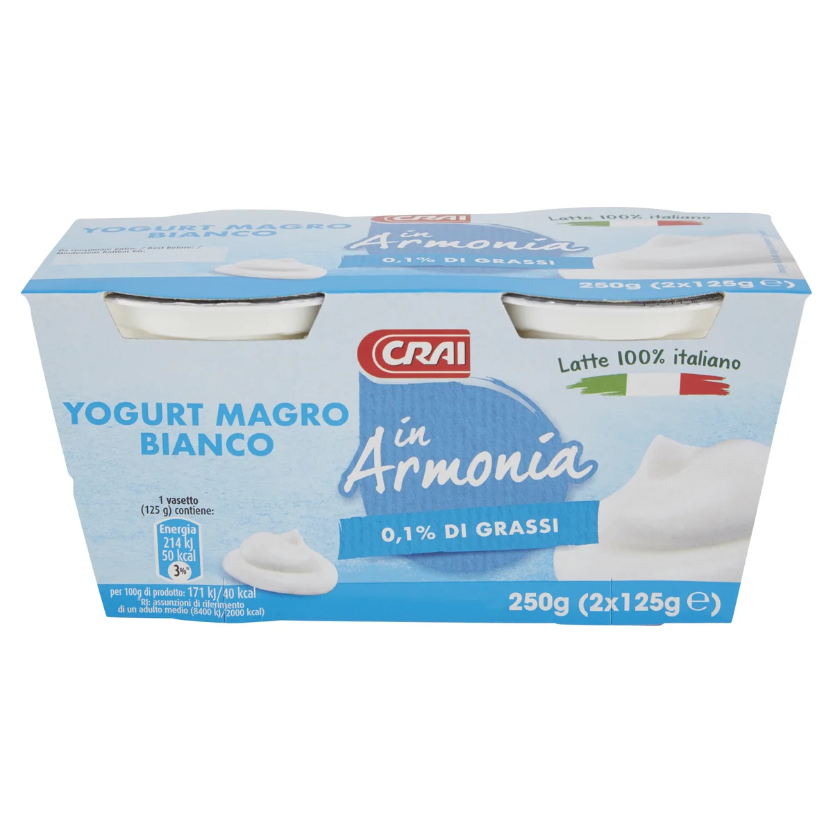 Iper Yogurt Magro Bianco 2 x 125 g