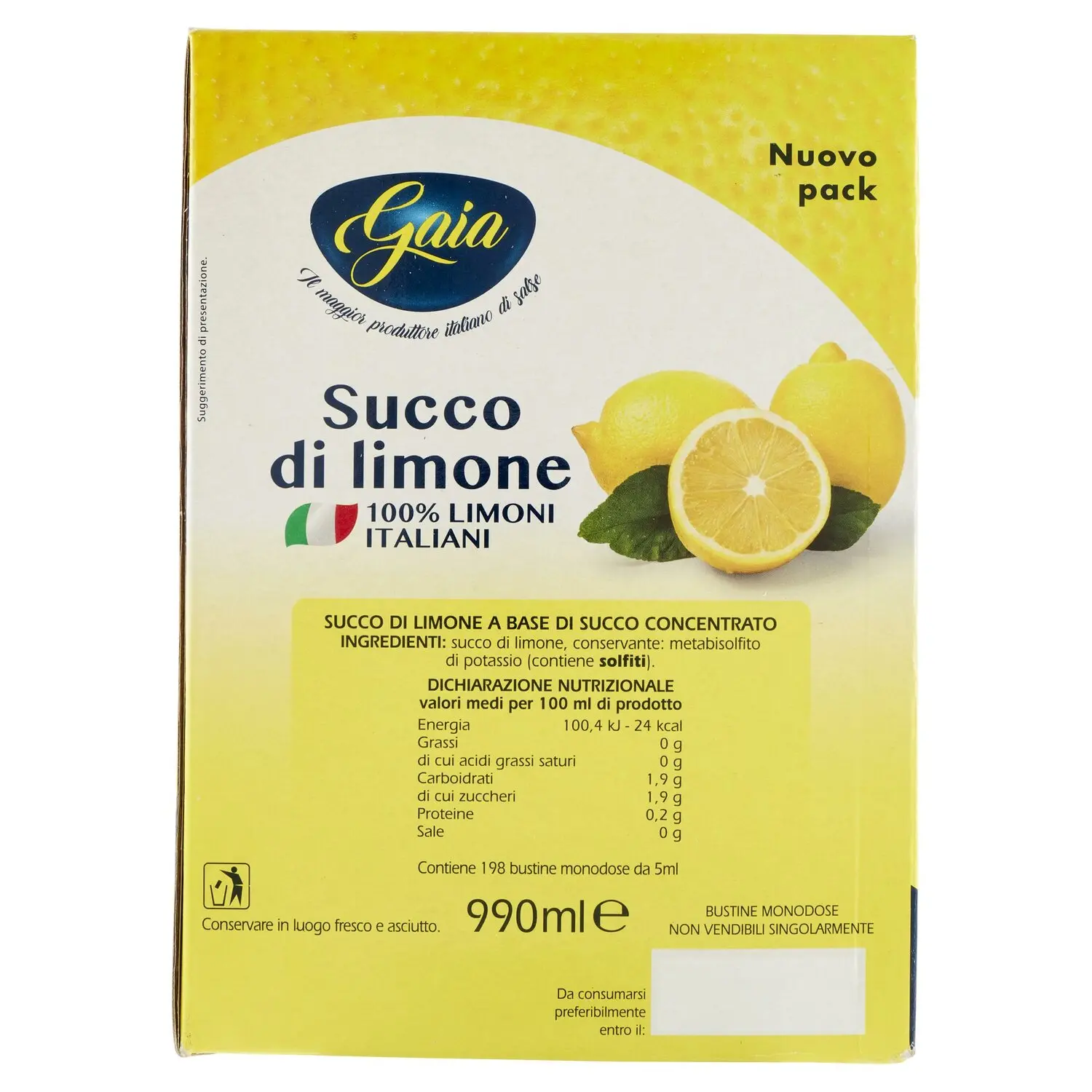 Come conservare il succo di limone