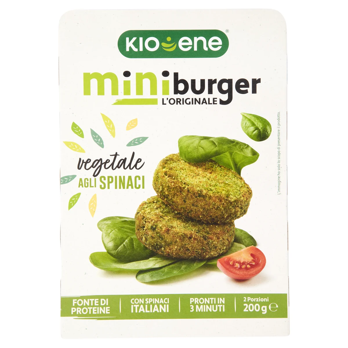 Miniburger vegetale agli spinaci