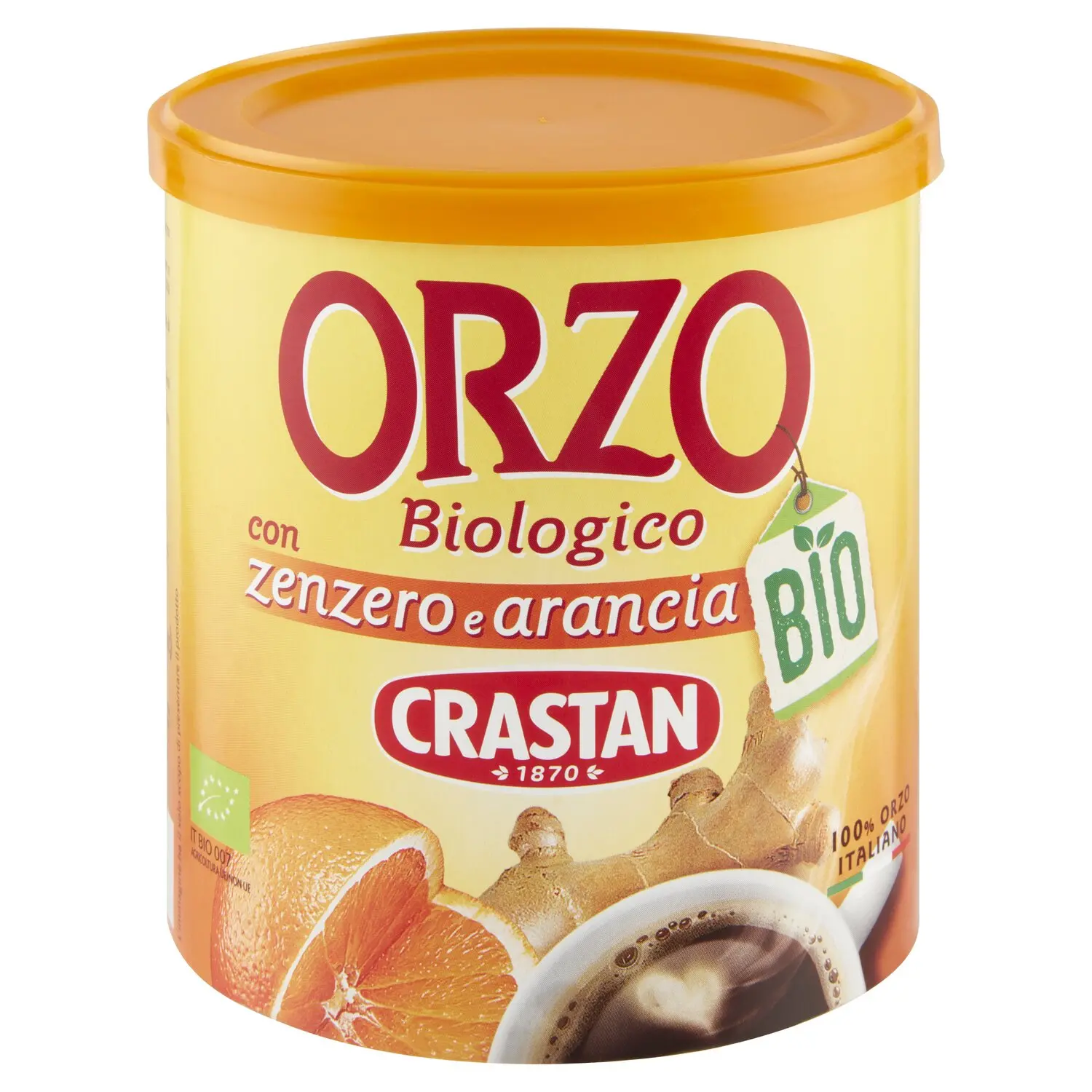 Crastan Bio Orzo Biologico con zenzero e arancia 120 g