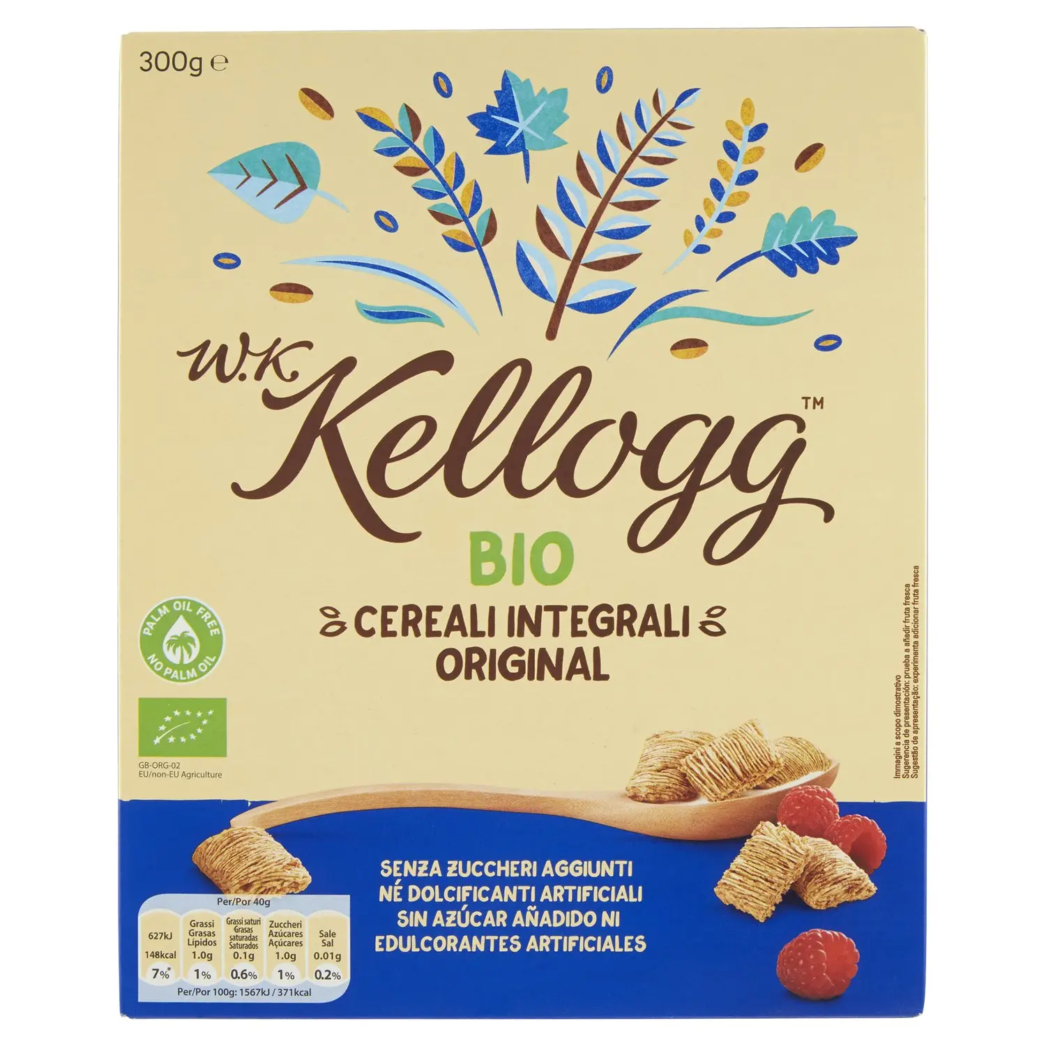 W.K Kellogg Bio Cereali Integrali Original 300 g