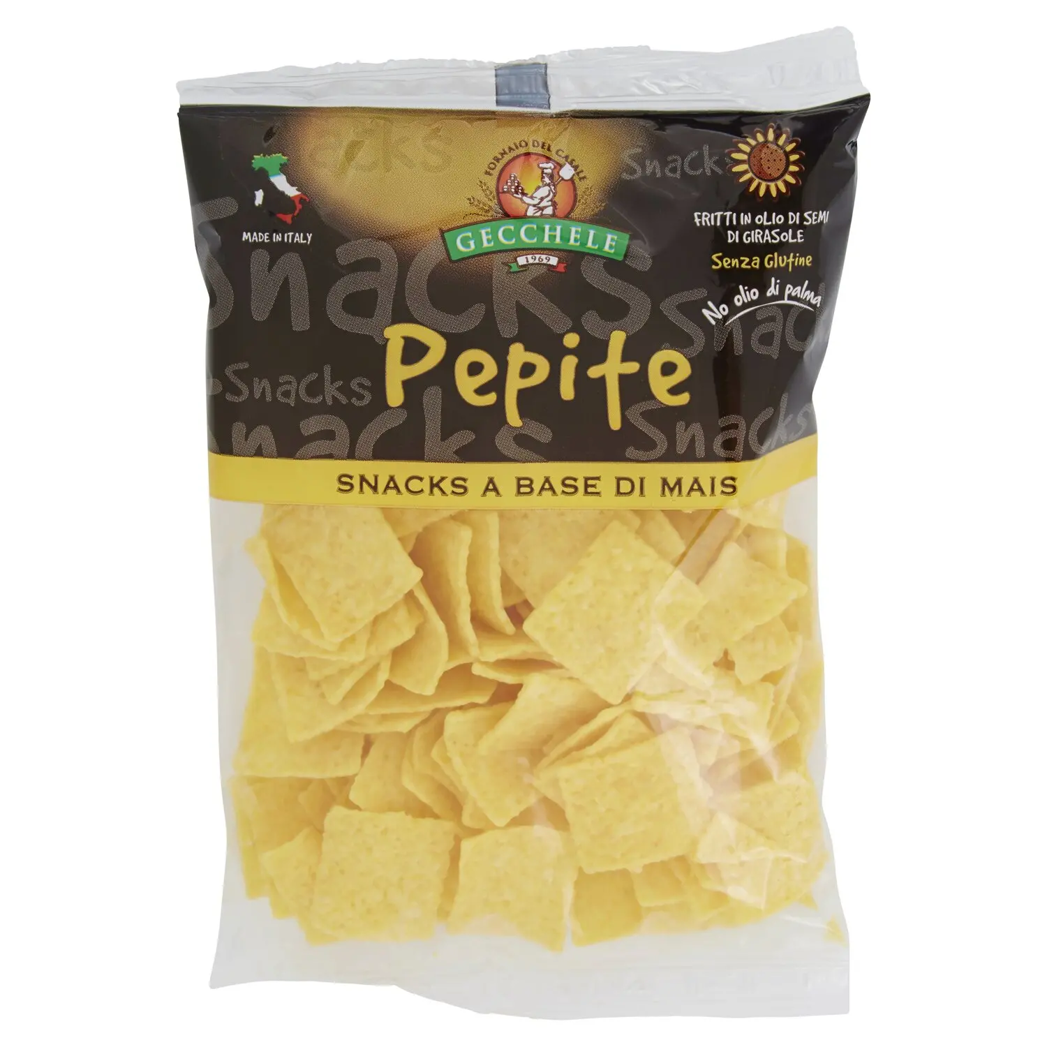 Gecchele Pepite Snacks a Base di Mais 150 g