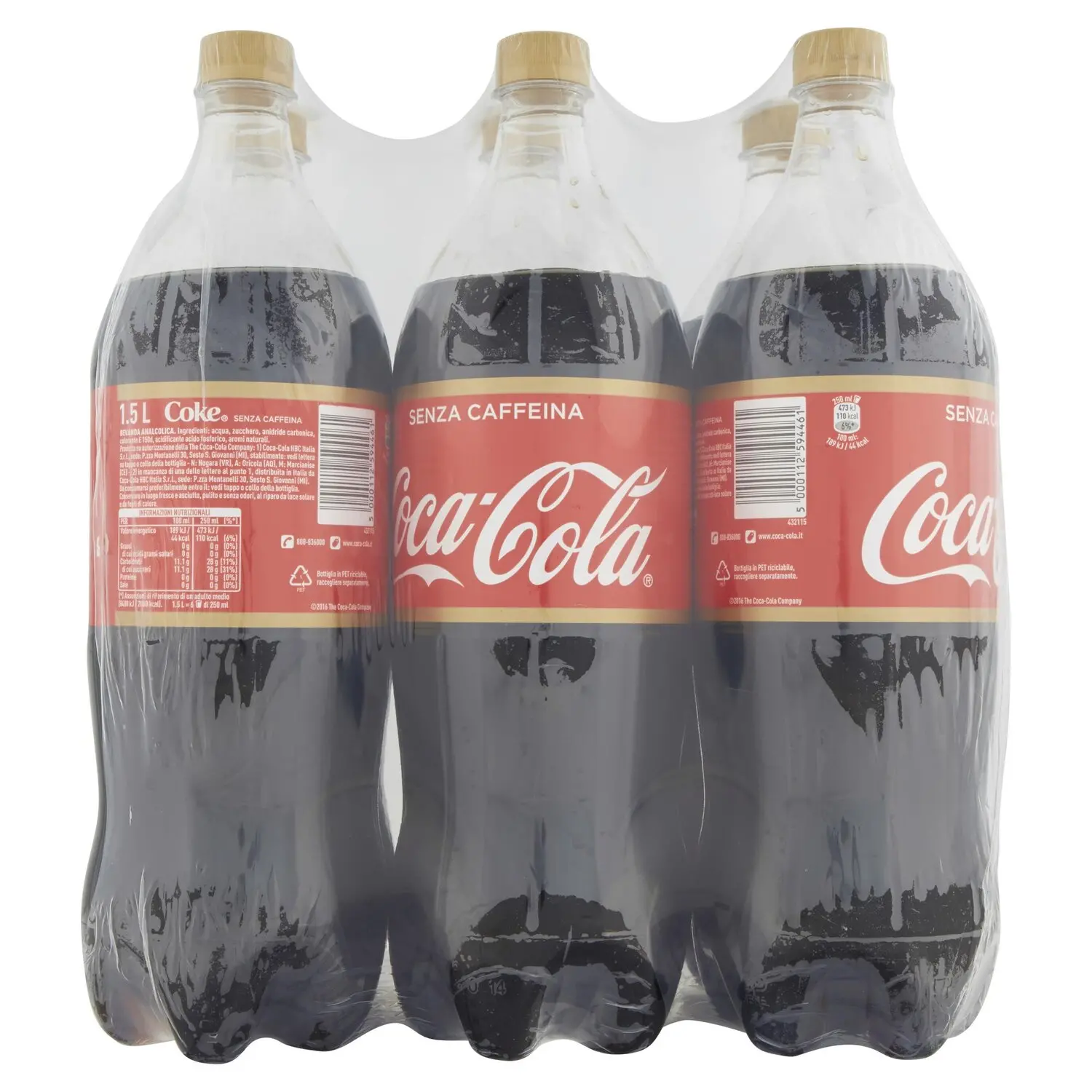 Coca-Cola senza caffeina bottiglie di plastica 1,5 L confezione da 6 pezzi  Cash & Carry