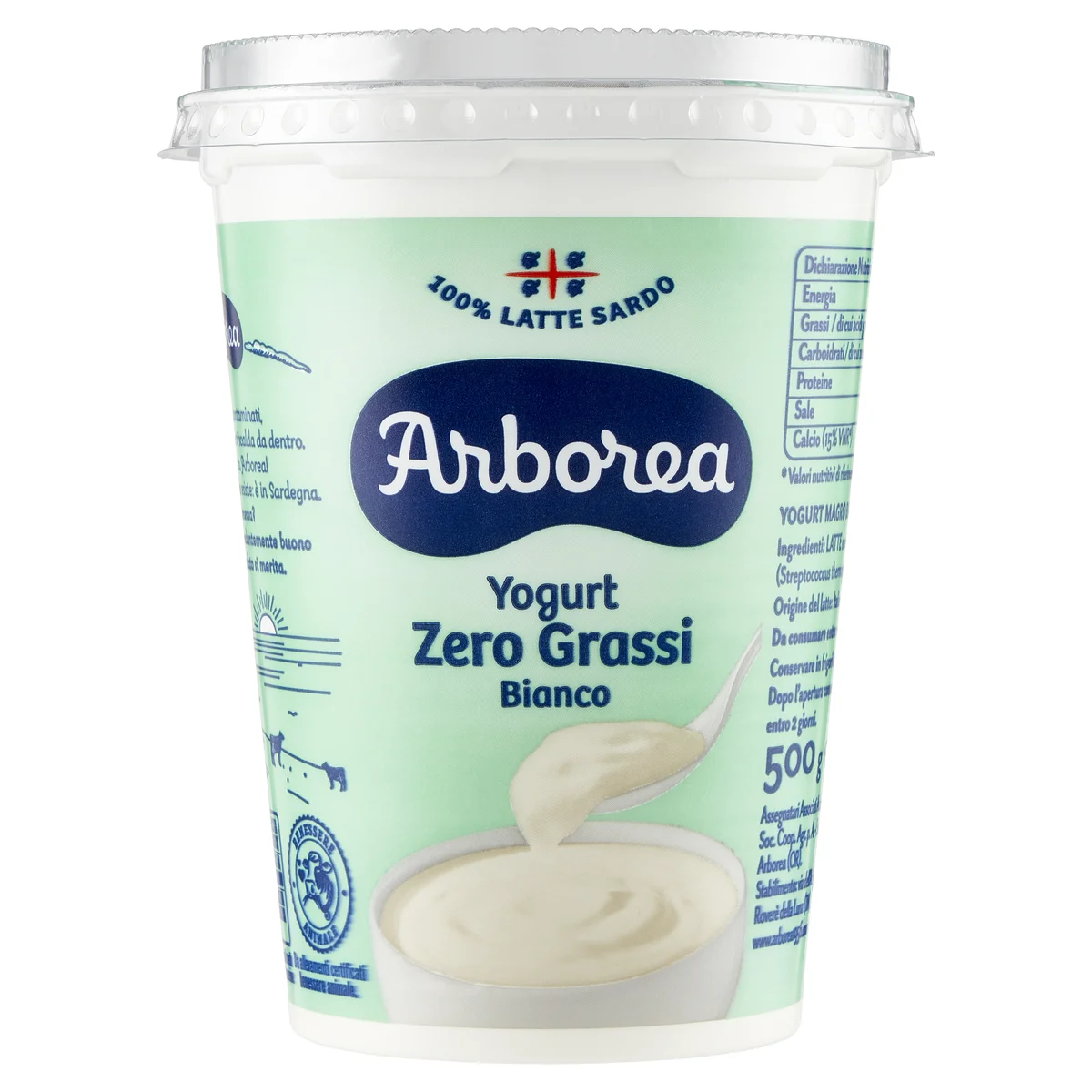 Arborea Yogurt Zero Grassi Bianco 500 g