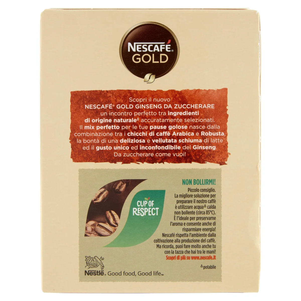 Scopri Nescafé® Gold Cappuccino da zuccherare