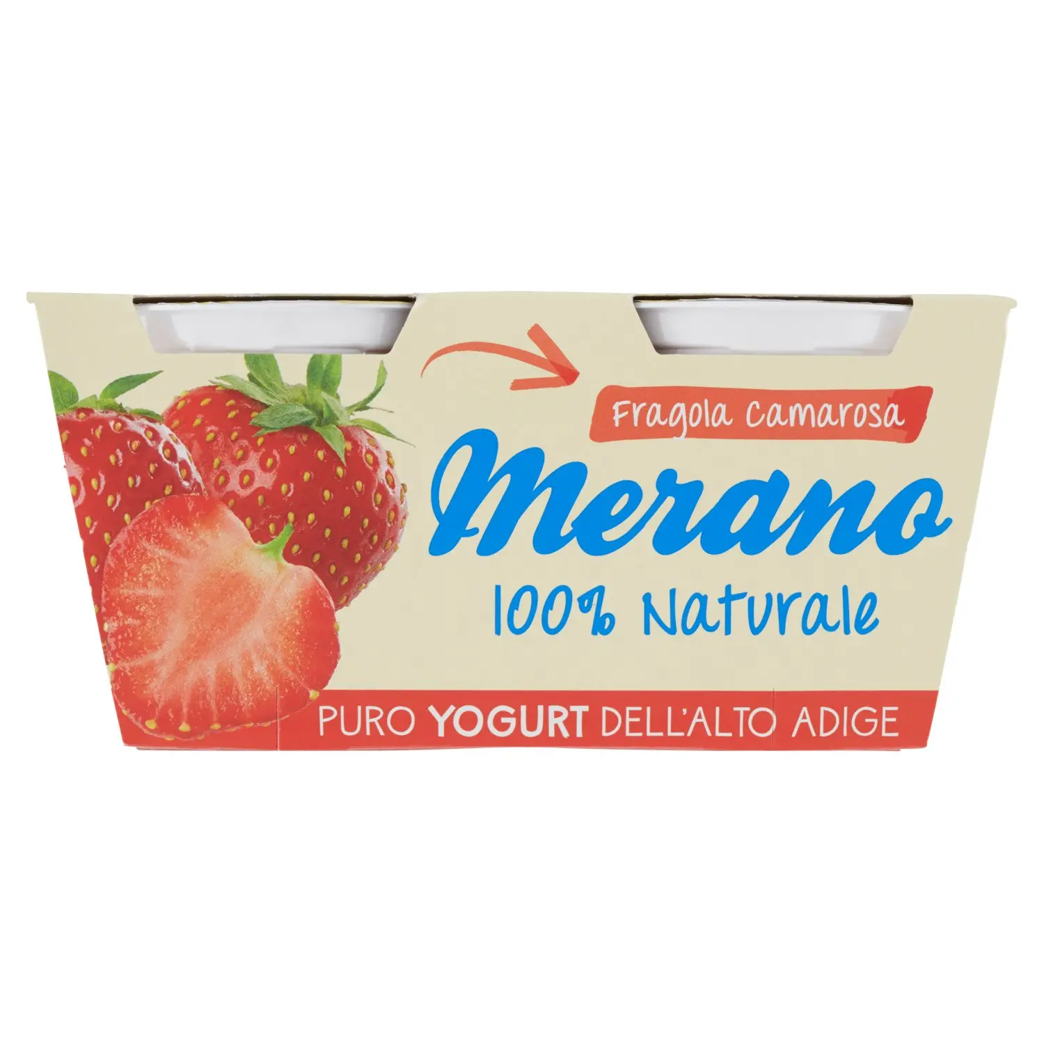 Merano 100% Naturale Fragola camarosa 2 x 125 g