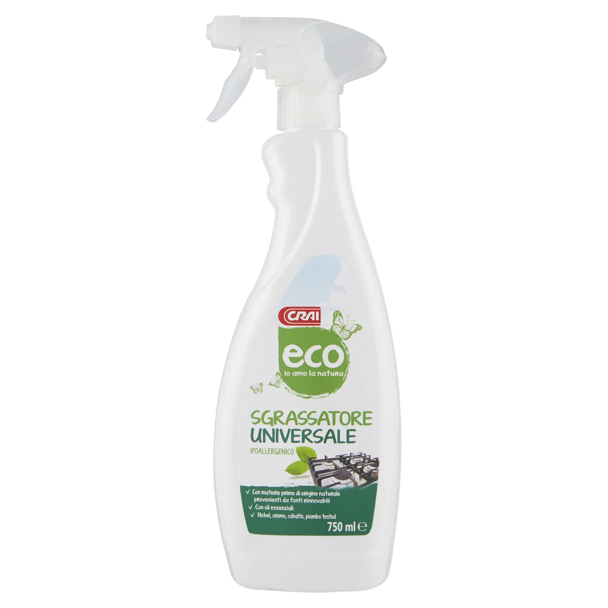 Crai eco Sgrassatore Universale Ipoallergenico 750 ml