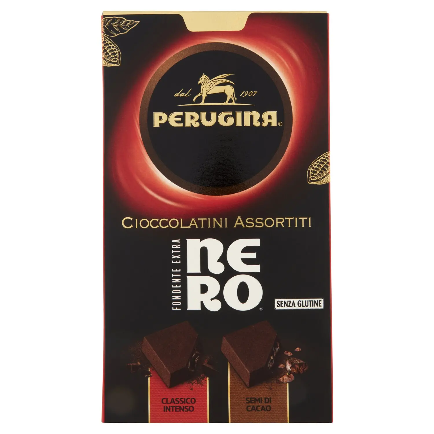 Scatola di cioccolato con cioccolatini assortiti e praline di alta qualità