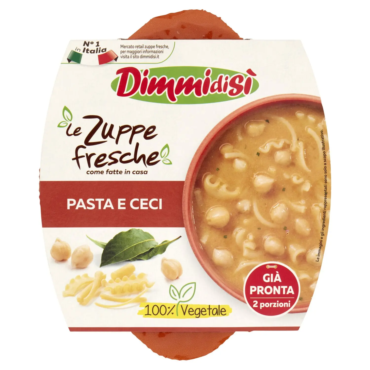 DimmidiSì le Zuppe fresche Pasta e Ceci 620 g