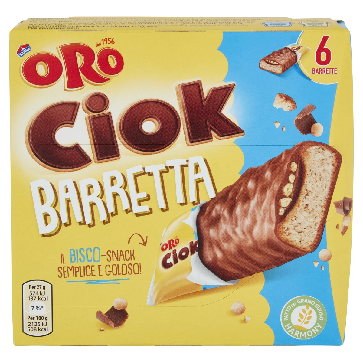 Nesquik Cereali Barrette di Cereali al Cioccolato e al Latte, 6 x 25g