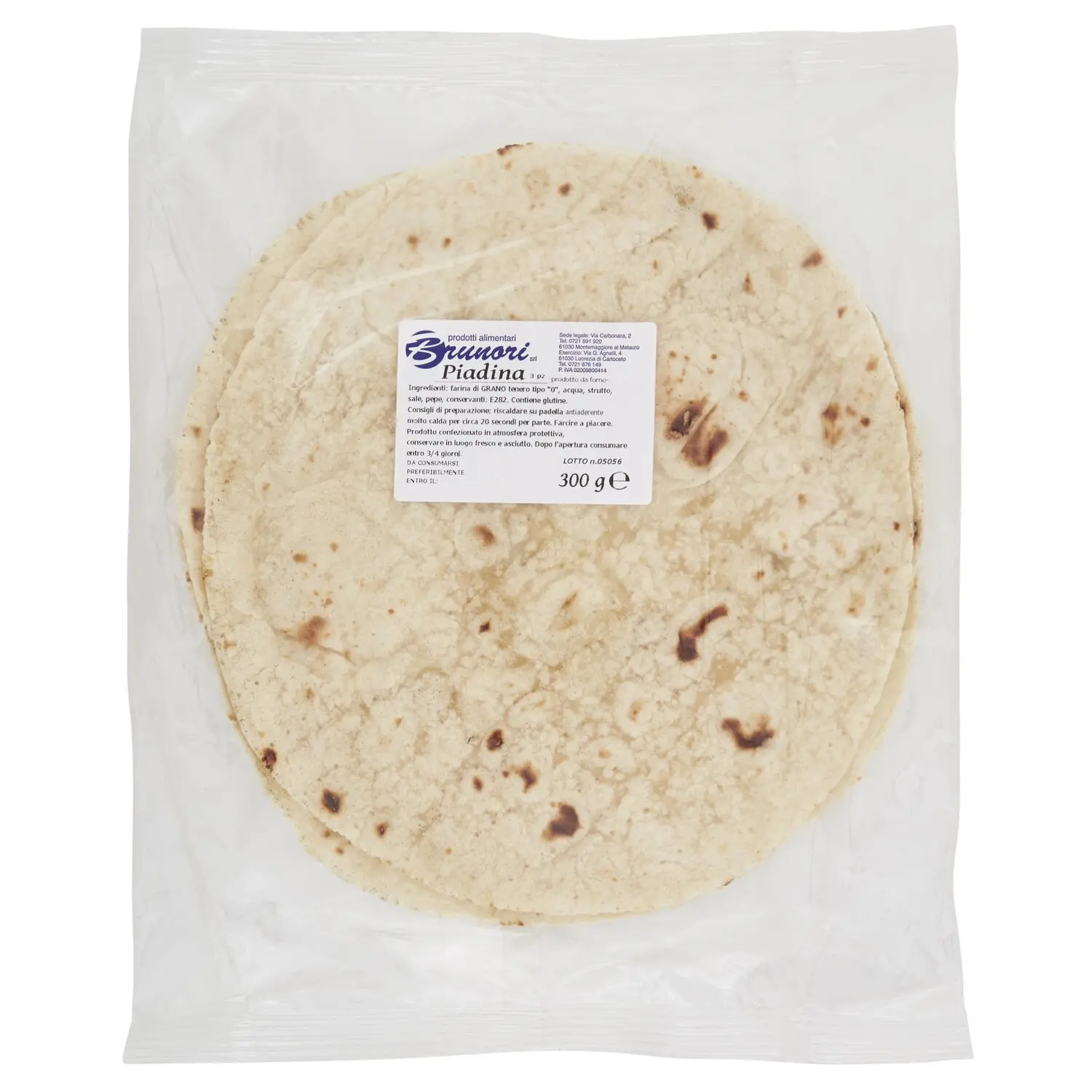 PIADINA INTEGRALE 3 X 110 GR