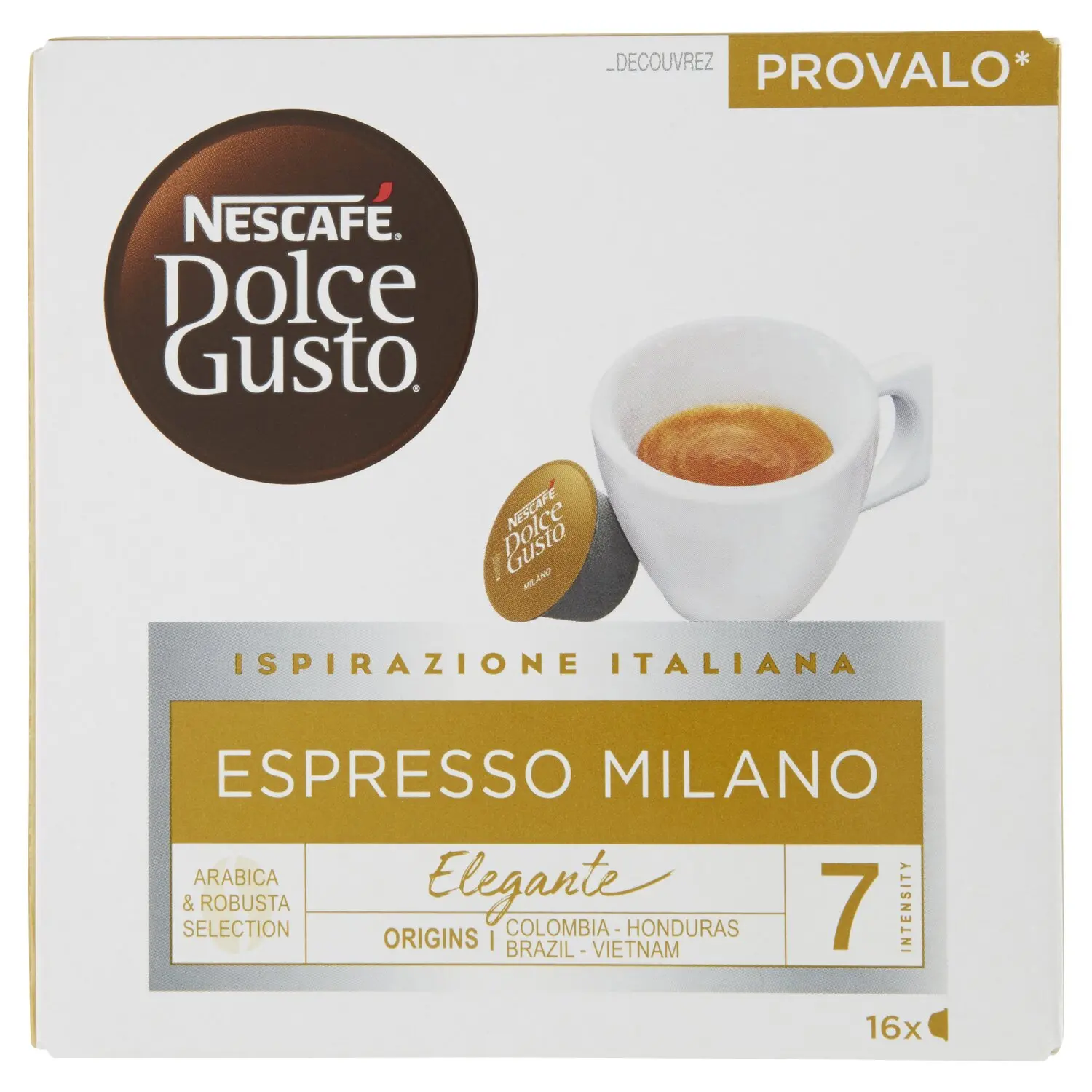 NESCAFÉ DOLCE GUSTO ESPRESSO MILANO Caffè espresso 16 capsule (16 tazze)