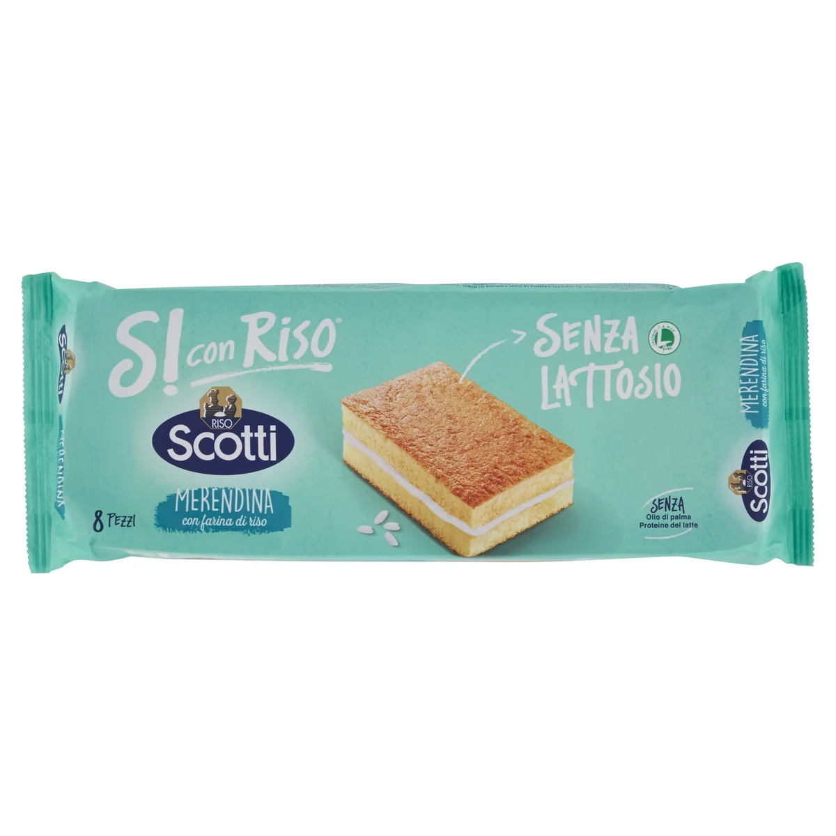 Riso Scotti Si con Riso Senza Lattosio Merendina con farina di riso 8 x 25  g