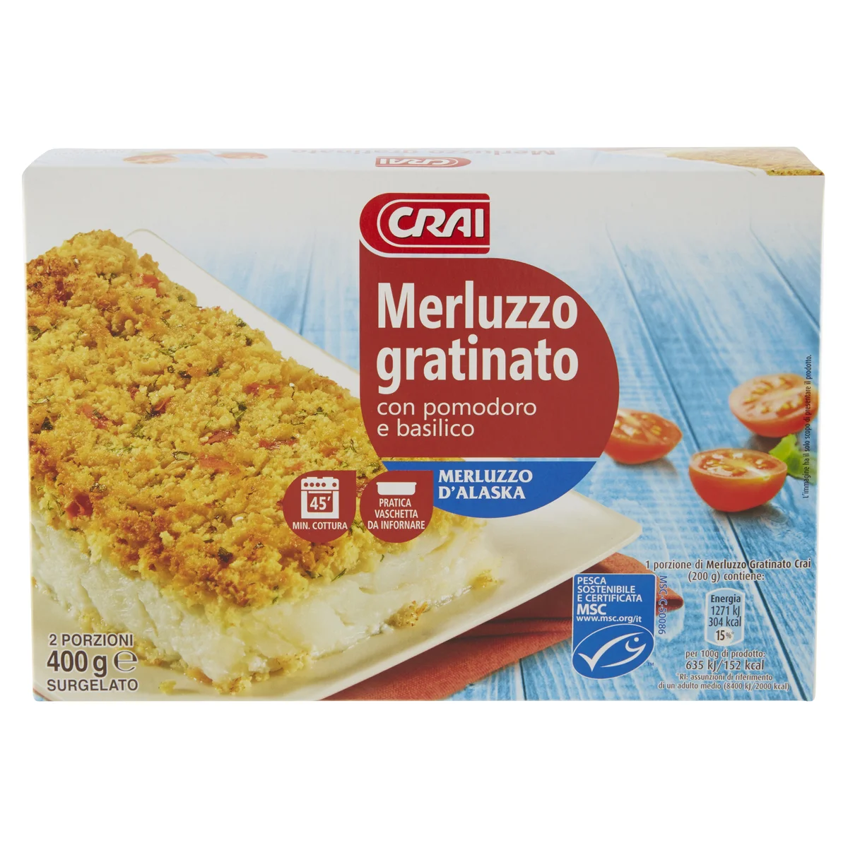 Omogeneizzato merluzzo - Conad - 2 x 80 g