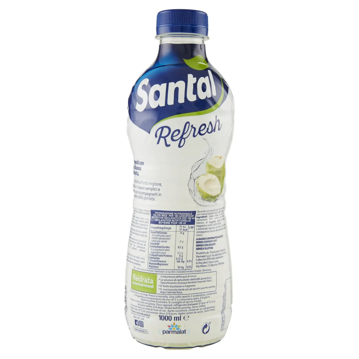 Santàl Refresh acqua di cocco 1000 ml