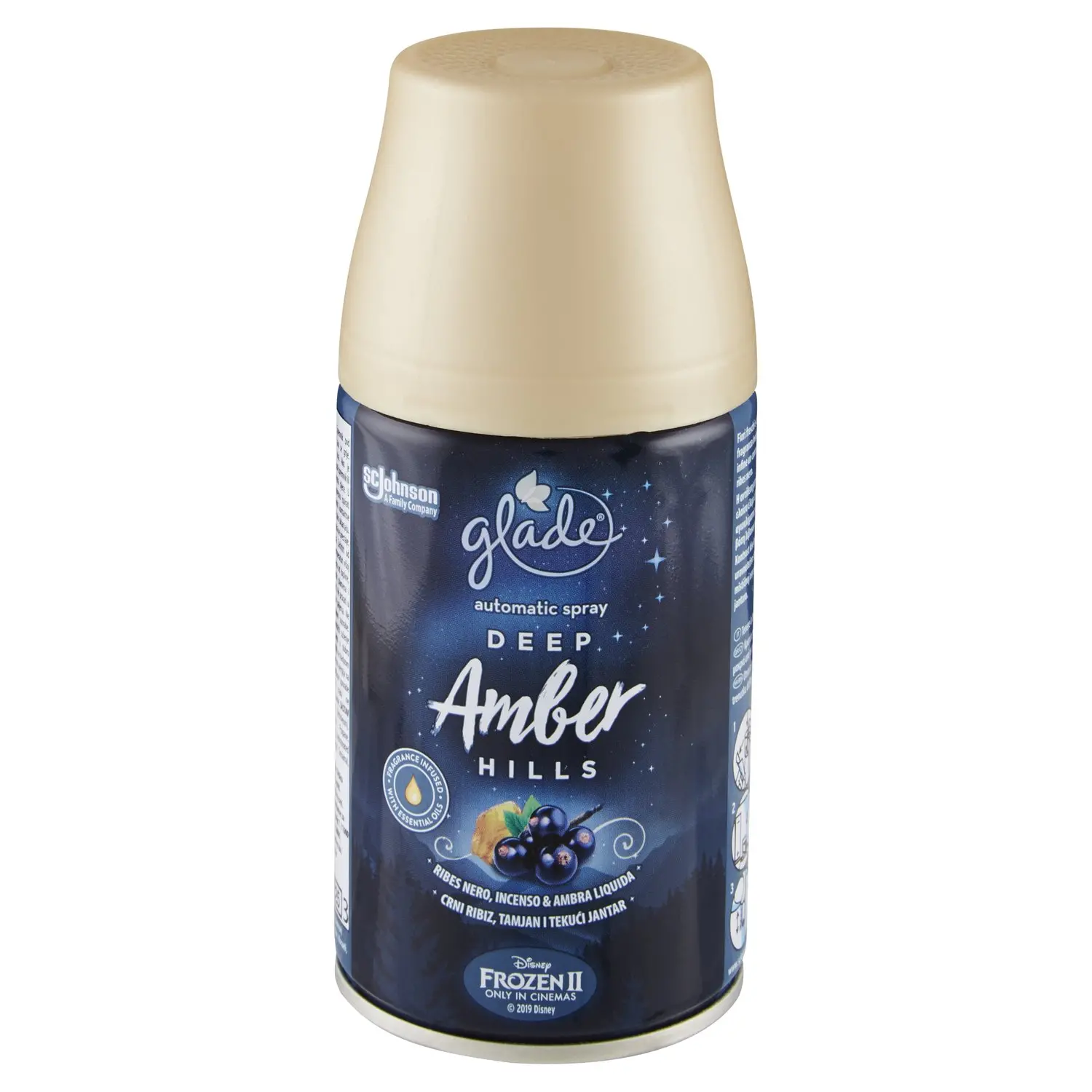 glade automatic spray ricarica Deep Amber Hills Ribes Nero, Incenso & Ambra  Liquida Frozen II 269 ml