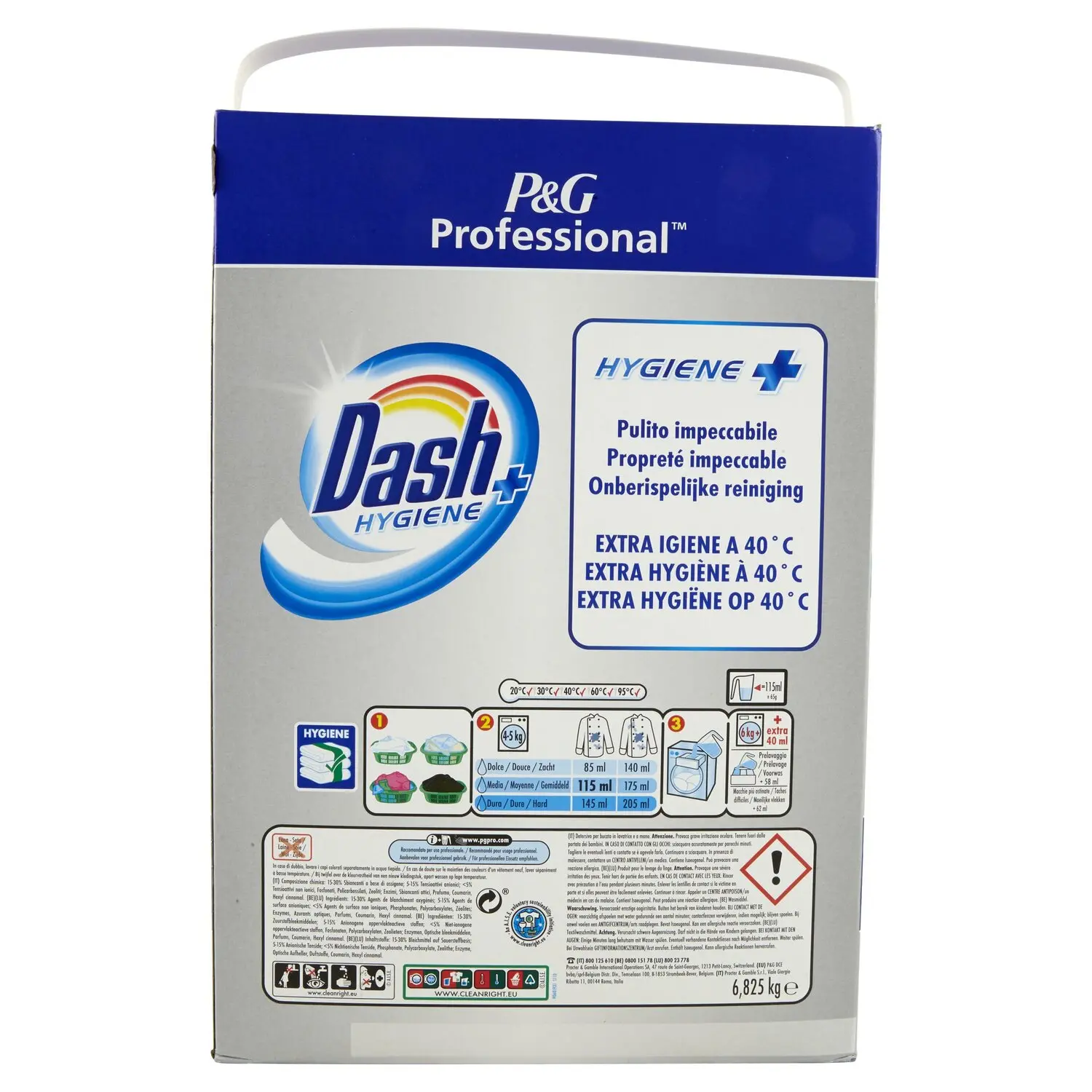 Detersivo in polvere per lavatrici Dash Hygiene+ su