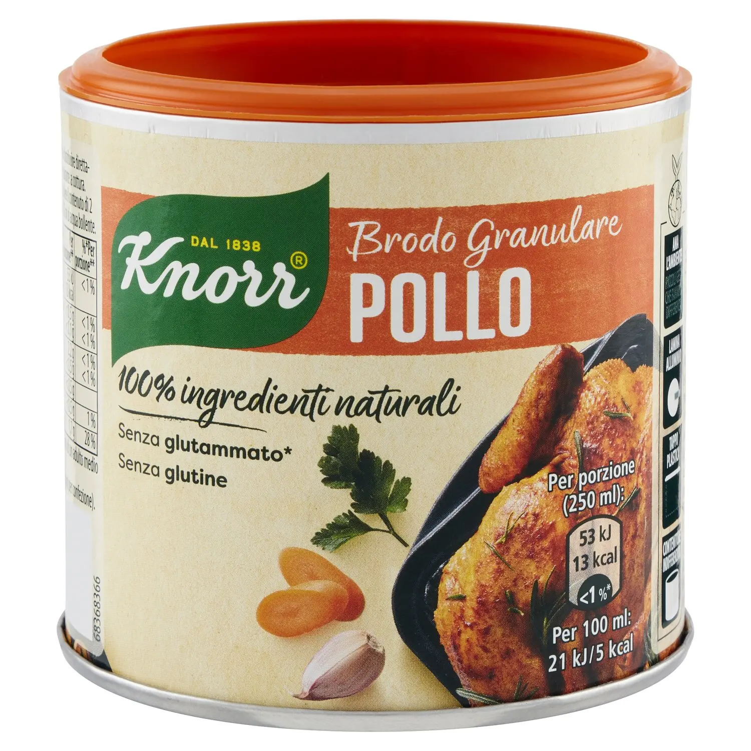 Brodo vegetale granulare Knorr - barattolo gr.900 - Squisitaly