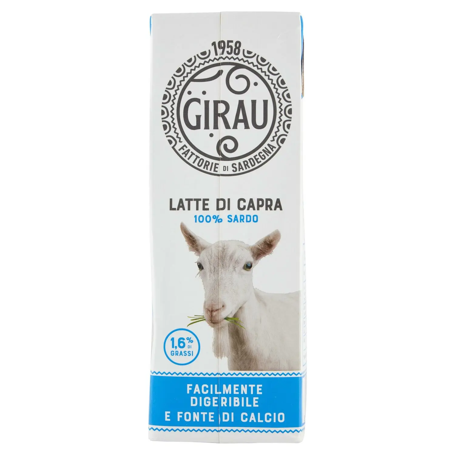 Girau Latte di Capra 100% Sardo 1,6% di Grassi 1000 ml